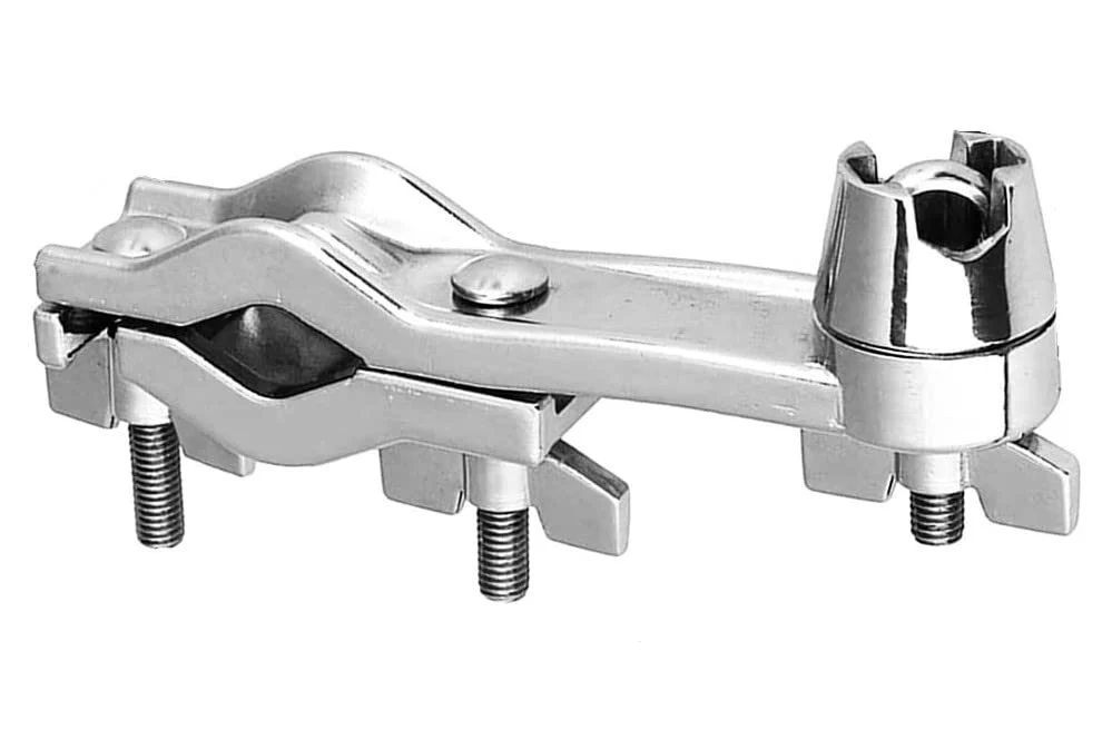 Cymbal Clamp Boom Arm Mount Bracket Holder Musical Percussion Drum Set Accessory Silver
