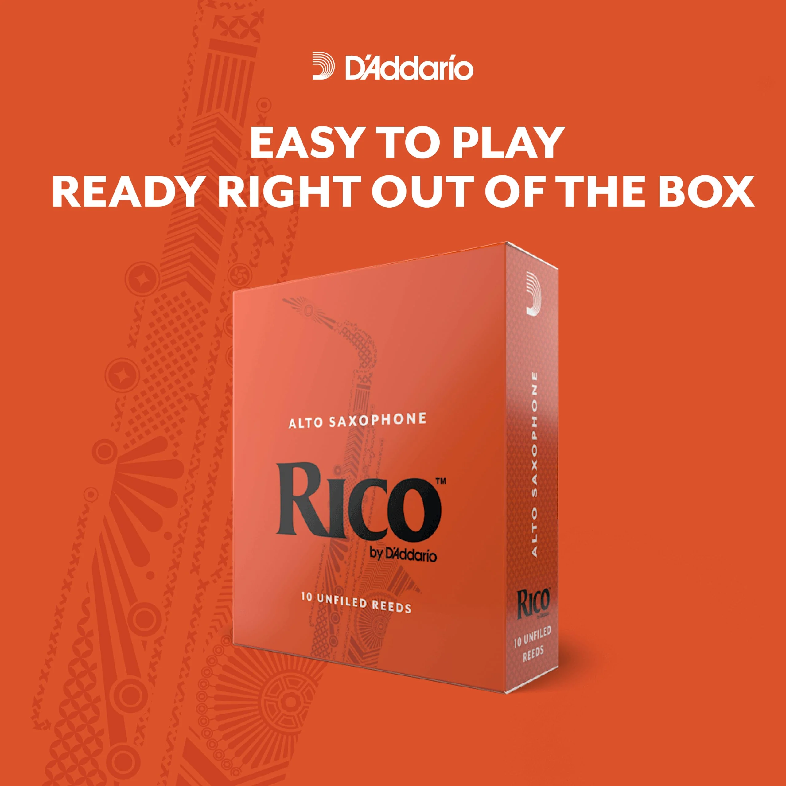 D’Addario Woodwinds - Rico Alto Sax Reeds - RJA1025 - Strength 2.5, 10-Pack - Image 4