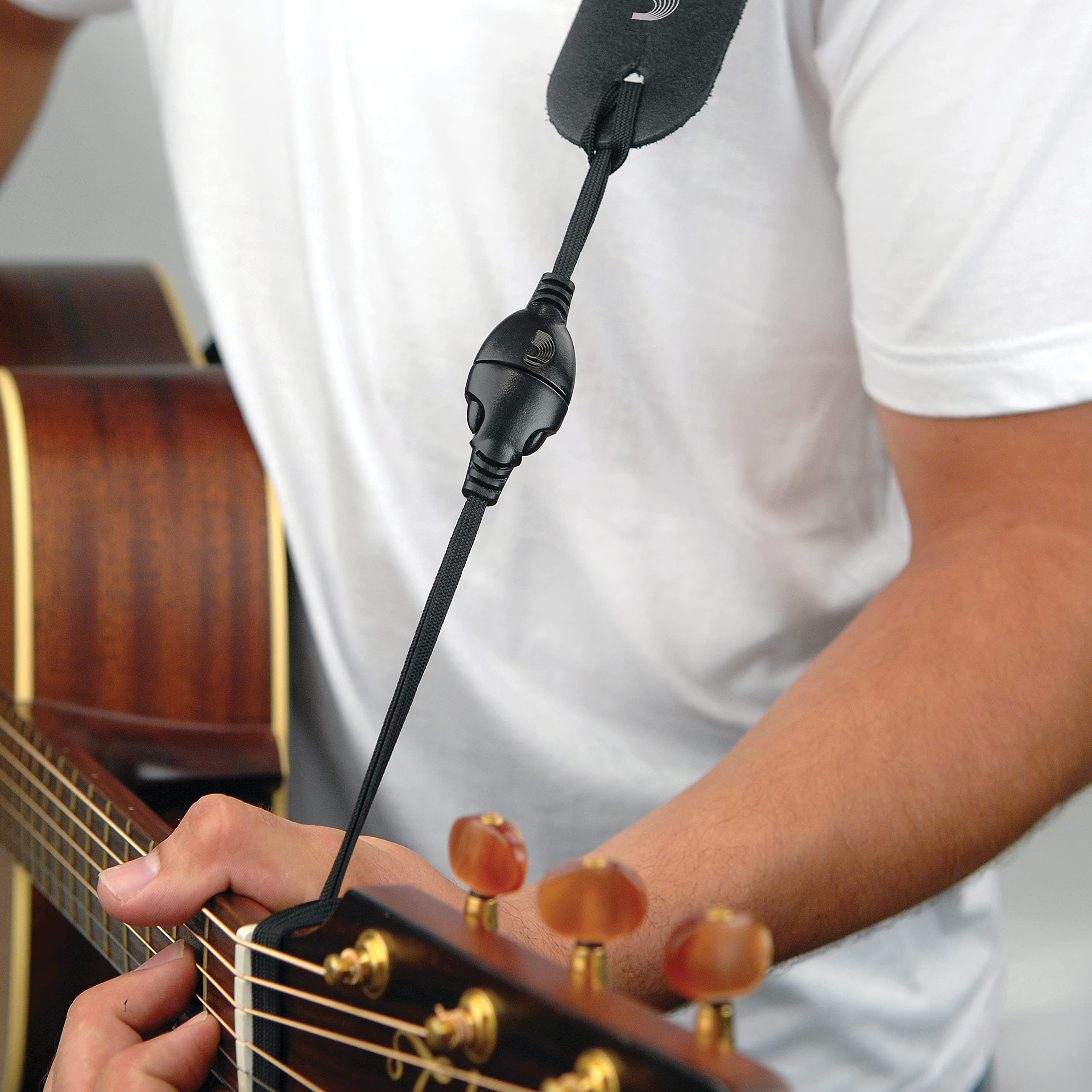 D'Addario Accessories Acoustic Guitar Strap Quick Release - Acoustic Guitar Strap Adapter - Quickly & Safely Attaches Strap to Headstock - Image 2
