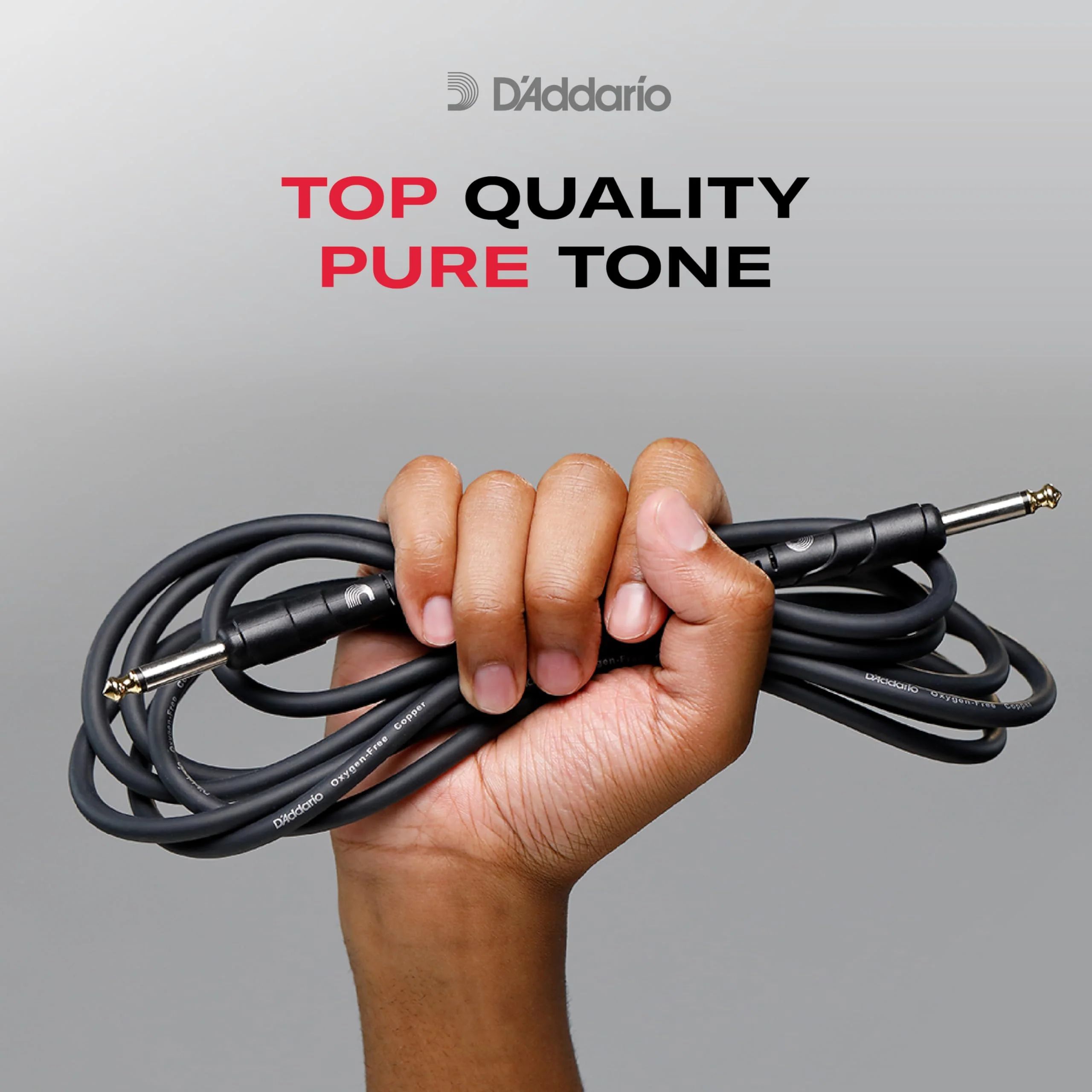 D'Addario Guitar Cable - 1/4 Inch Male to 1/4 Inch Male - Classic Series - 10 Feet/3.05 Meters - Straight - 1 Pack Straight End - Image 3