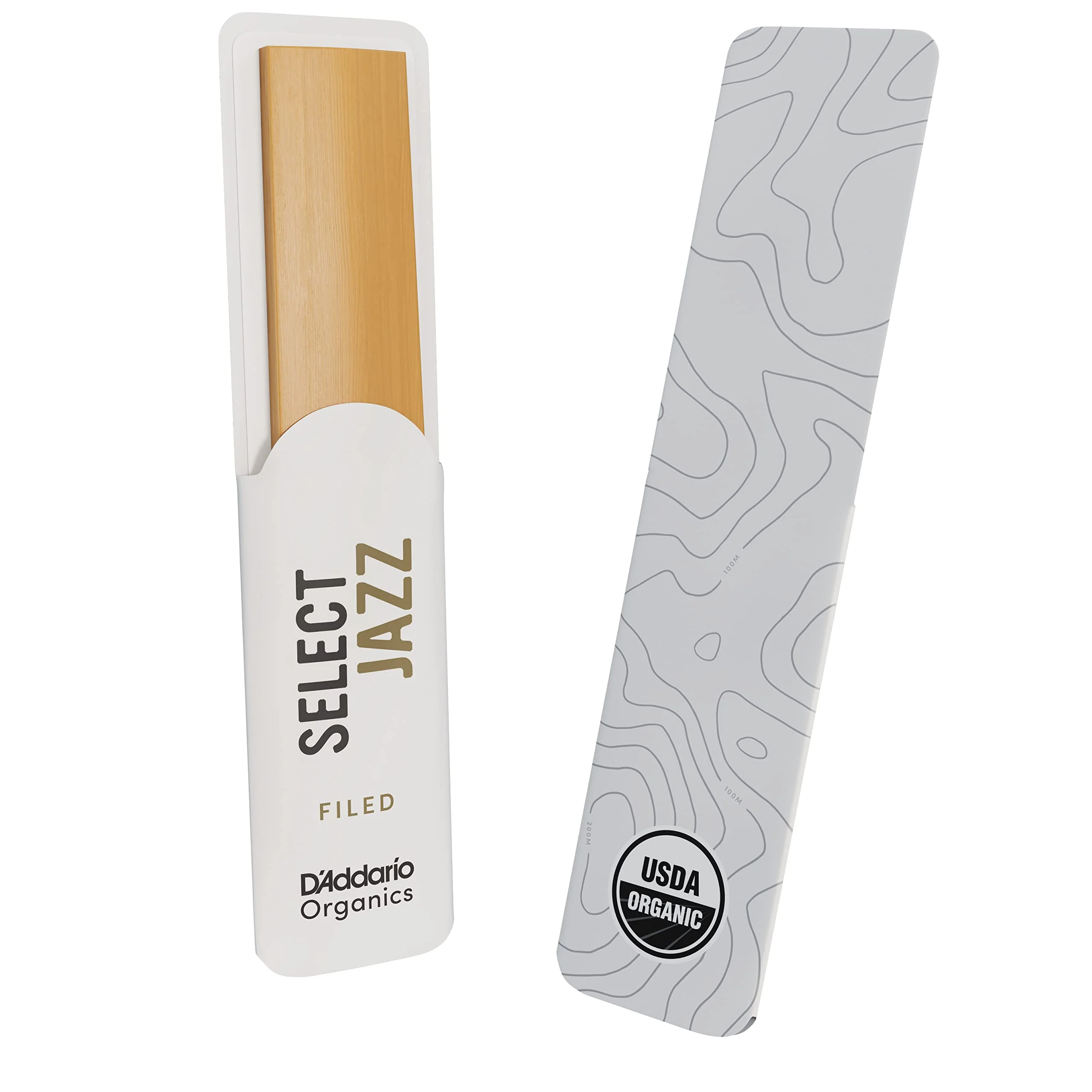 D'Addario Select Jazz Filed Sax First & Only Organic 3 Medium, 5 Pack Tenor Saxophone Reeds (ORSF05TSX3M) - Image 5