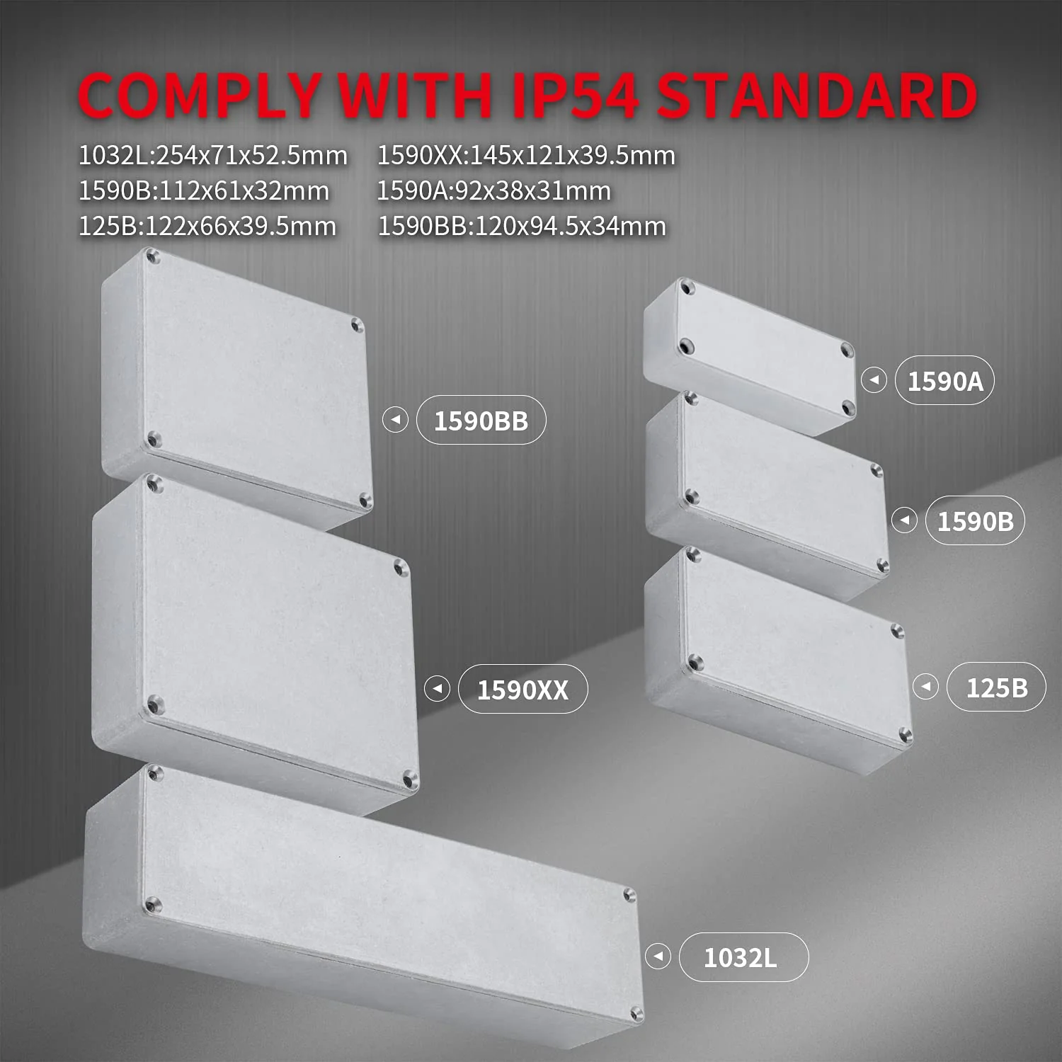 DaierTek 3pcs 1590A Metal Guitar Pedal Enclosure 92x38x31mm Diecast Aluminum Stomp Box Case Unfinished for Guitar Effect - Image 6