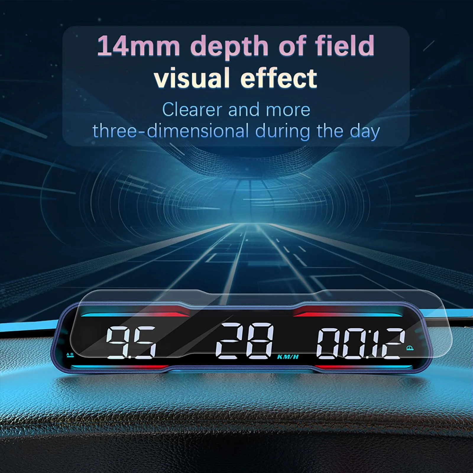 Digital GPS Speedometer,heads up display for cars,HD diapaly with MPH SpeedFatigued Driving Alert Overspeed Alarm, USB Cable Plug & Play for All Vehicle - Image 3