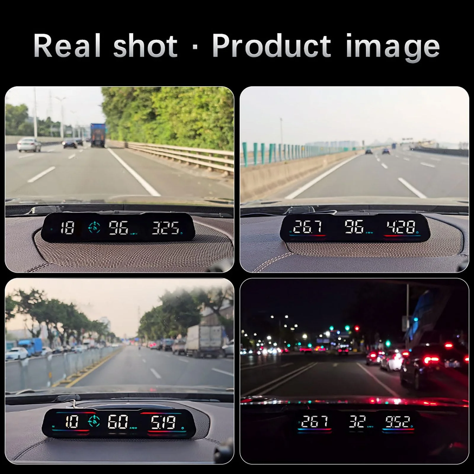 Digital GPS Speedometer,heads up display for cars,HD diapaly with MPH SpeedFatigued Driving Alert Overspeed Alarm, USB Cable Plug & Play for All Vehicle - Image 8