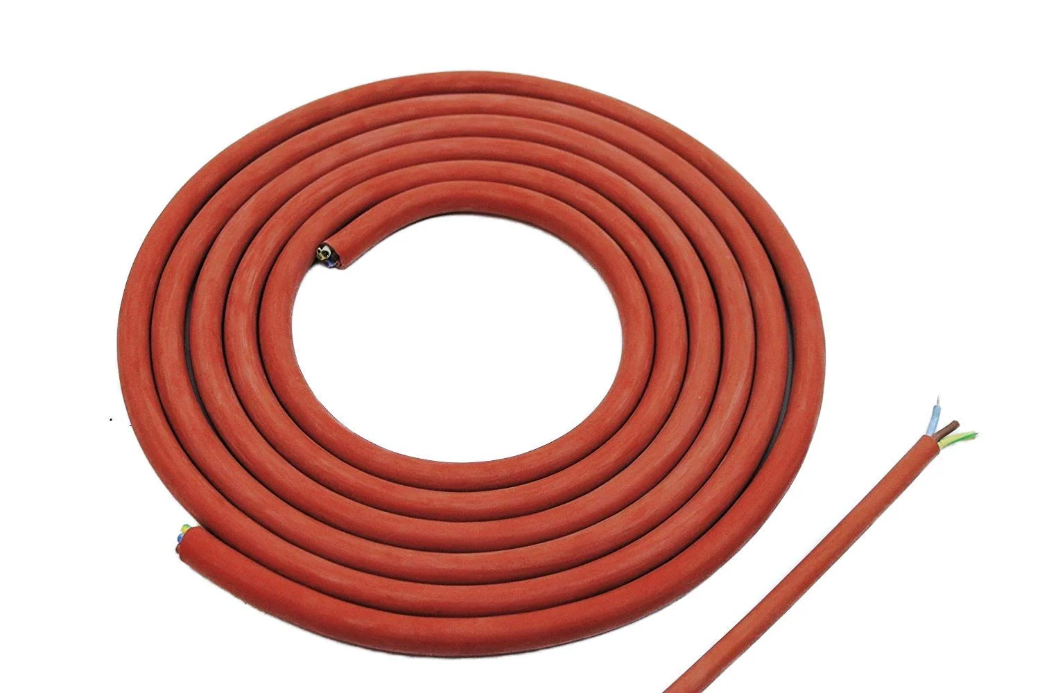 Doubl Eyou Geovlies & Building Materials® Silicone Cable 3 x 1.5 mm Cut 3 m Cable Cables – Heat Resistant, Ideal For Use In The Sauna