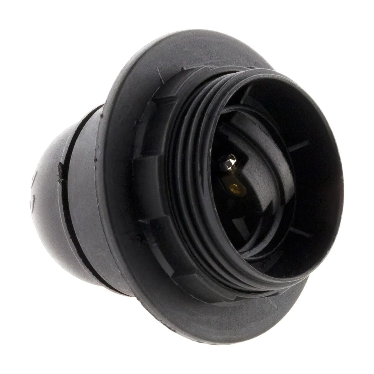 DOUILLE E27 Thermoplastic iQue Simple Bague Noir