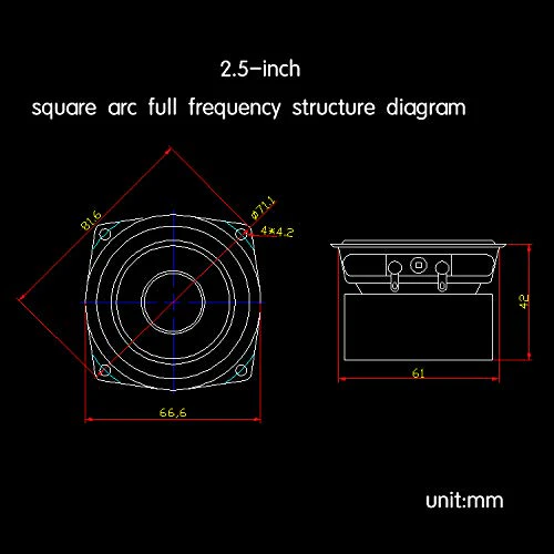 Douk Audio 1PC 2.5" inch 8 ohm Hi-Fi Desktop Full Range Speaker High Sensitivity Speakers for Home & Car Auidio 8-15W - Image 6
