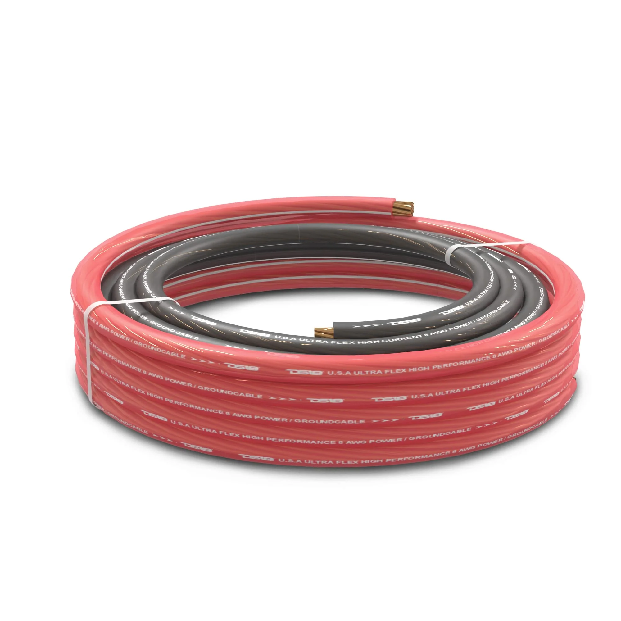 DS18 PW-8GA-5BK/20RD Ultra Flex Power Wire CCA 8 Gauge, 5ft Black and 20ft Red - Power Amplifier Wiring Kit - Image 5