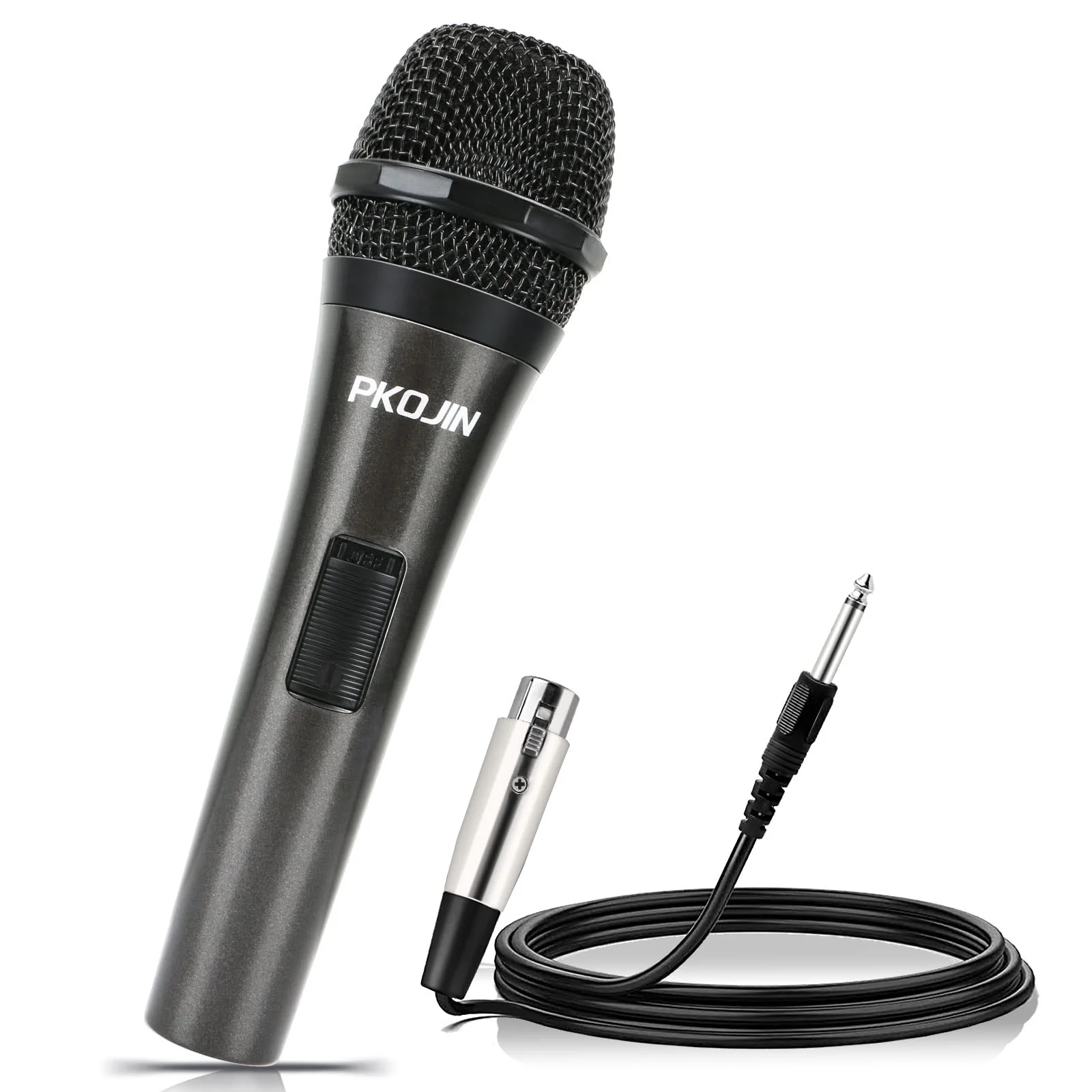 Dynamic Karaoke Microphone for Singing, Vocal Wired Microphone for Karaoke, Handheld Mic with 10 Ft Cable, Mics for Speaker with ON/Off Switch