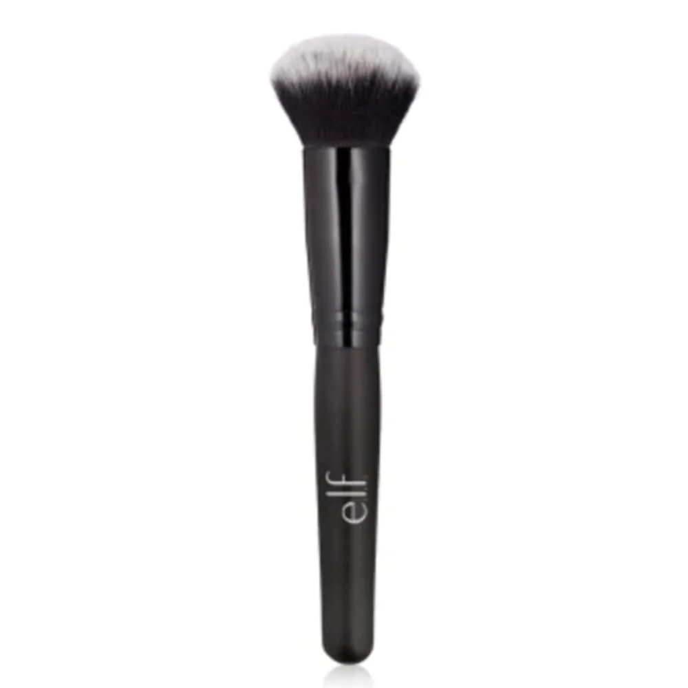 e.l.f. Powder Blurring Brush for Precision Application, Synthetic Black - Powder Blurring 1 Count (Pack of 1)