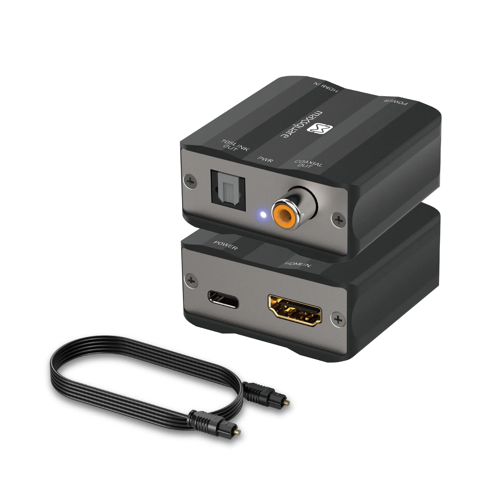 eARC/ARC HDMI to Optical/Coaxial Audio Extractor, eARC/ARC Audio Converter, Aluminum Case, Supports PCM2.0 Dolby5.1 DTS5.1 for TV Soundbar, Headphone, Amplifier, Home Theater, TAA Compliant