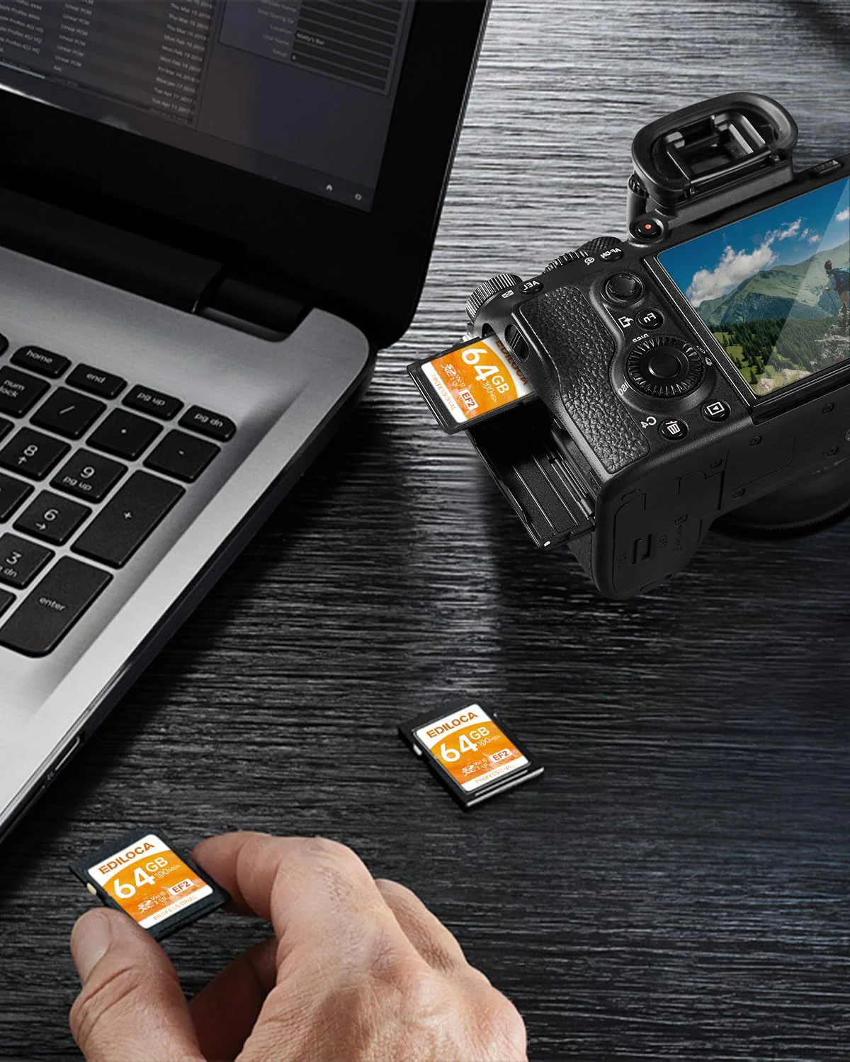 EF2_64GB UHS-I SD Card UHS-I Memory Card Fast Storage, Read Speed 100MB/s, Write Speed 50MB/s, C10, U3, V30, Full-HD & 4K Video, SD Card, Must-Have for Professional Photographers 64GB EF2 -100MB/s - Image 9