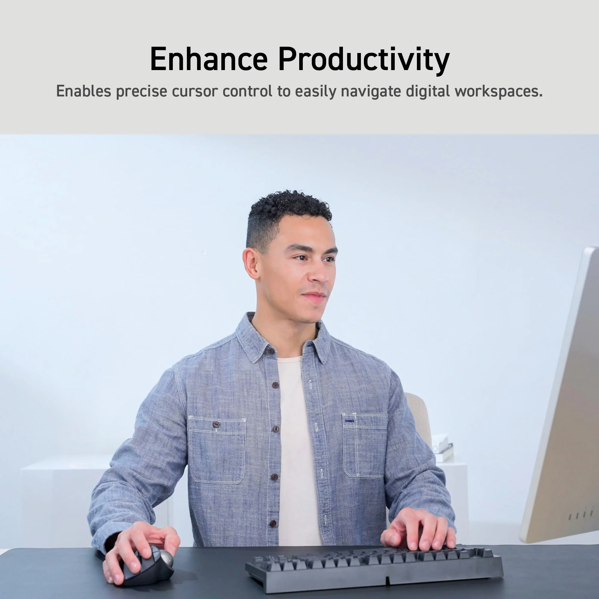 ELECOM Ergonomic Comfort Design Trackball IST Wireless 2.4GHz Connect, Super-Smooth Tracking with Roller Ball Bearing, 36mm Ball, Thumb Control, Compatible for Windows, PC, and Mac Black (M-IT11DRBK) USB-Wireless - Image 11