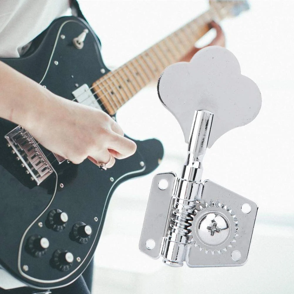 Electric Bass Tuning Pegs, Open Machine Heads String Tuning Key Pegs Tuners for Electric Bass for Right Row - Image 4