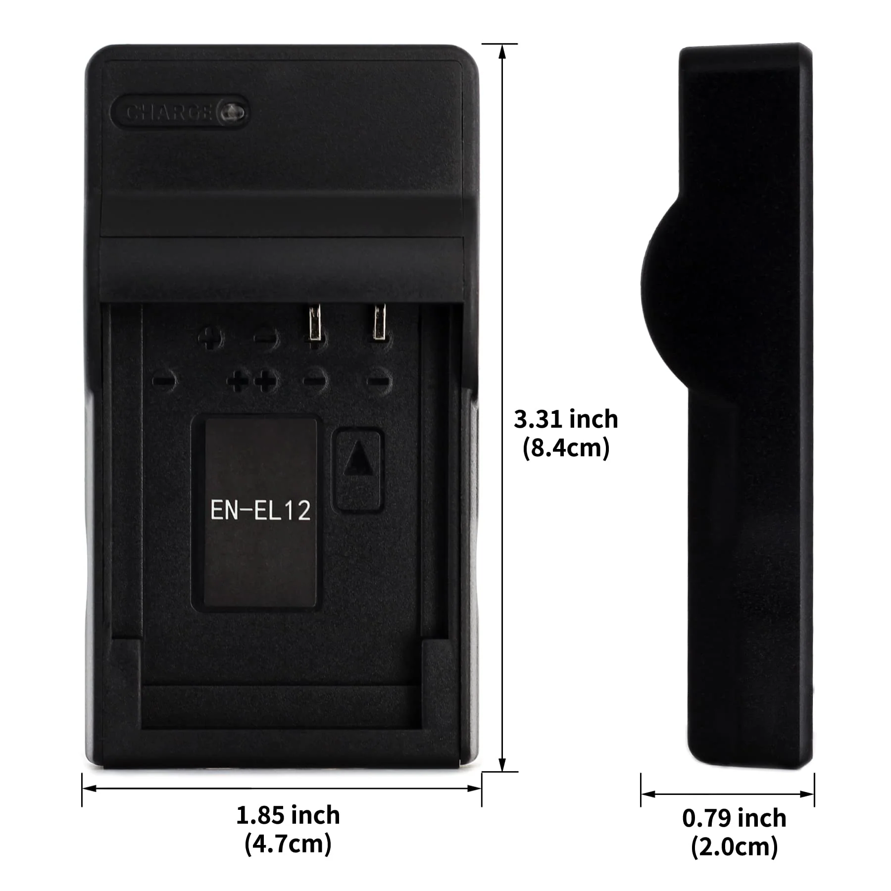 EN-EL12 USB Charger for Nikon Coolpix AW130, AW100, AW120, AW110, S6200, S6300, S8100, S8200, S9100, S9300, S9500, S9900 Camera and More - Image 3