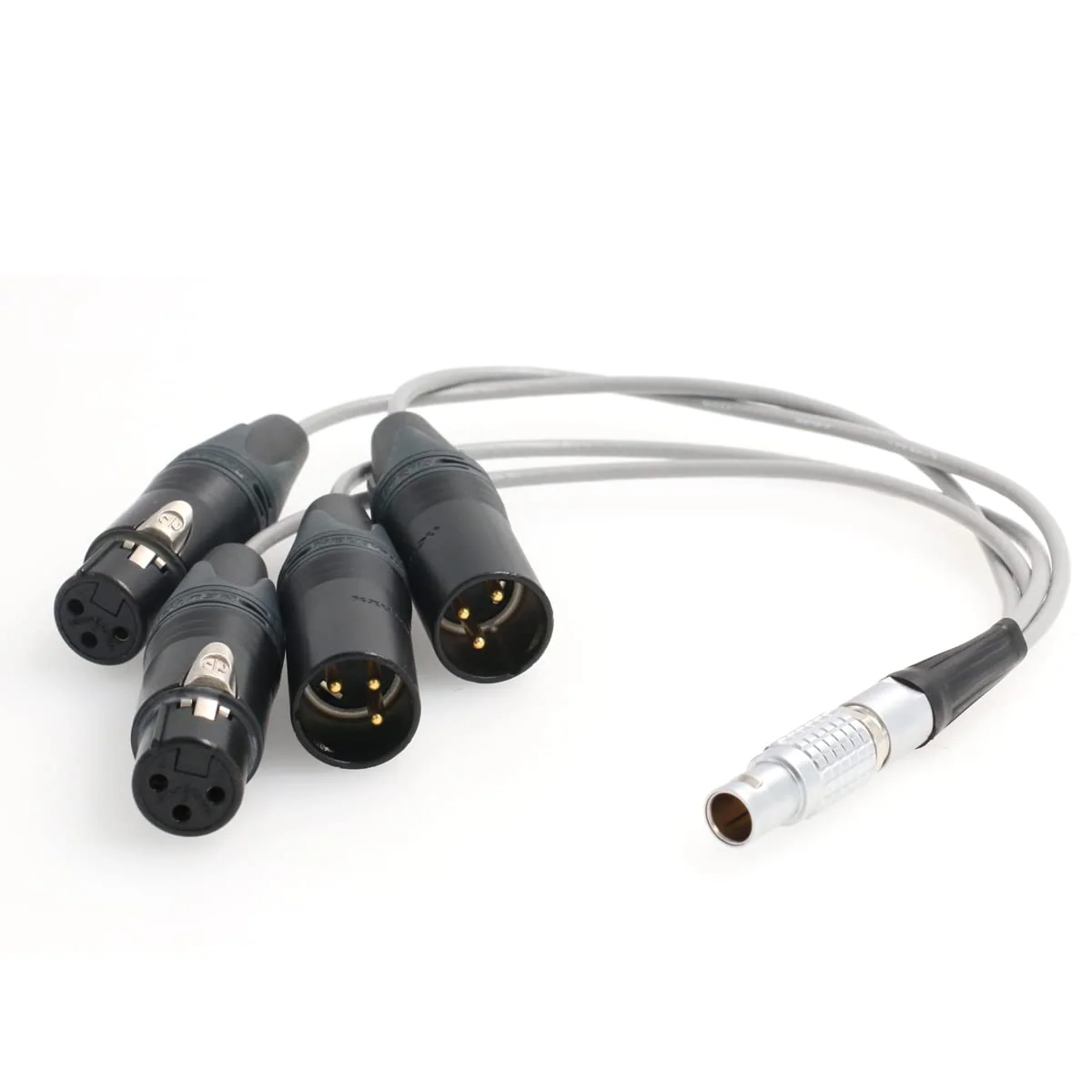 Eonvic 10 Pin to 2x3 pin XLR Atomos Breakout Audio Input Output Cable for Shogun Monitor Recorder straight 10pin