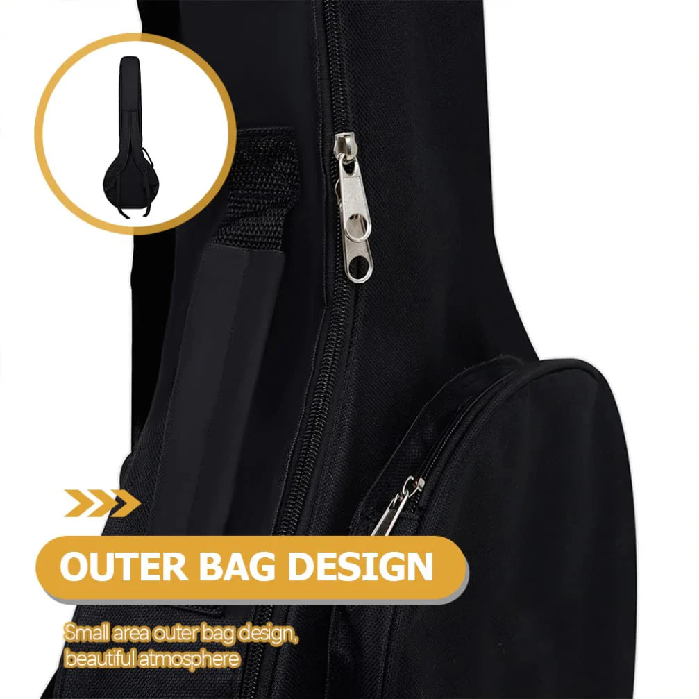 ERINGOGO 5 String Banjo Soft Bag, Banjo Gig Bag Thick Padded with Dual Handle Wrap, Banjo Carrying Pouch - Image 4