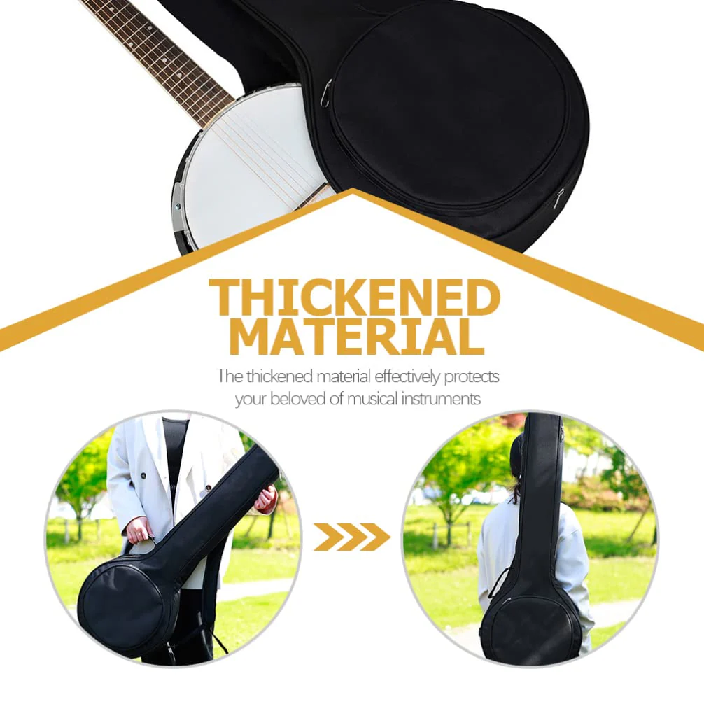 ERINGOGO 5 String Banjo Soft Bag, Banjo Gig Bag Thick Padded with Dual Handle Wrap, Banjo Carrying Pouch - Image 9