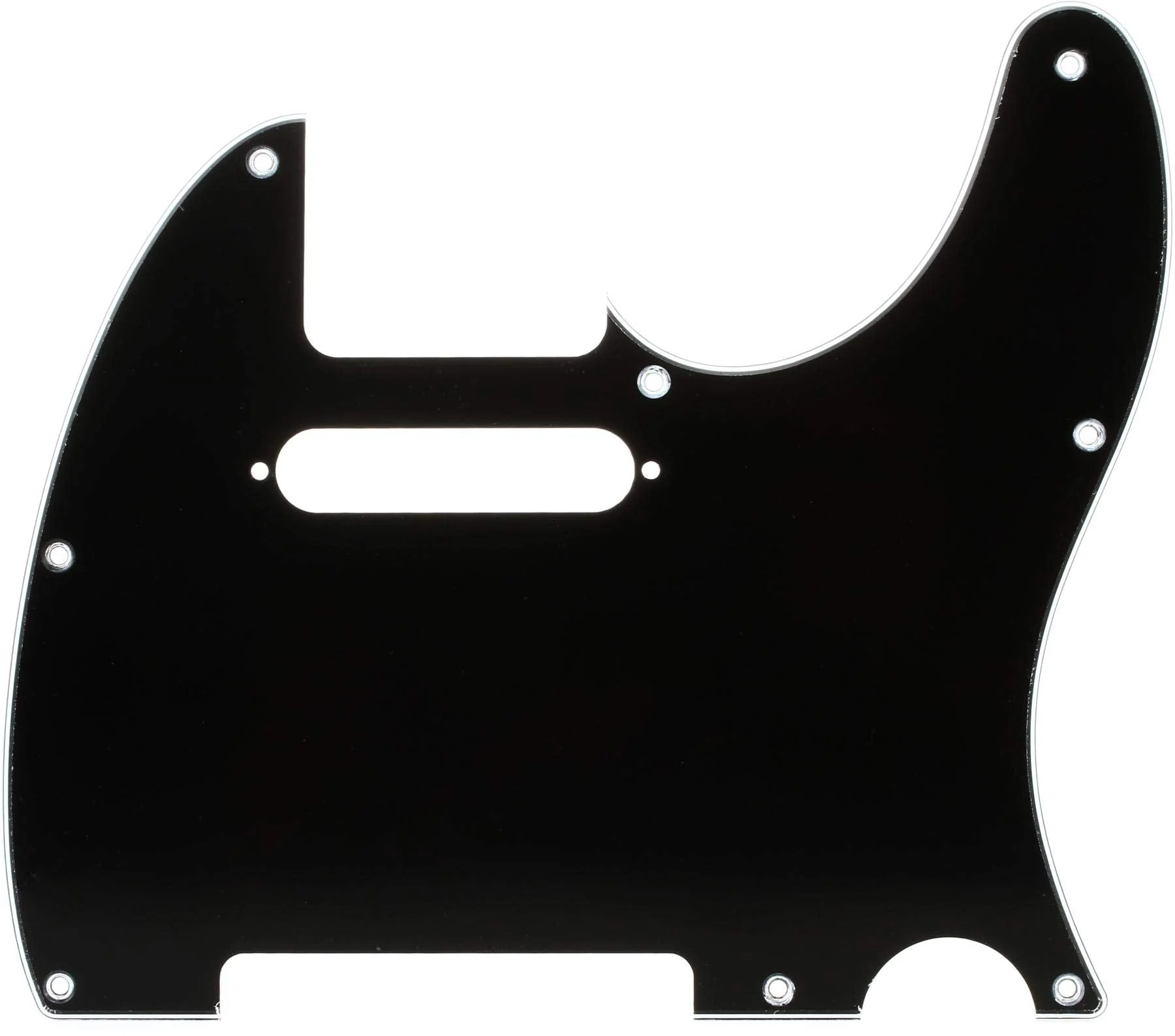 Fender Pickgrd American Standard Tele Blk (Bwb) Parchment