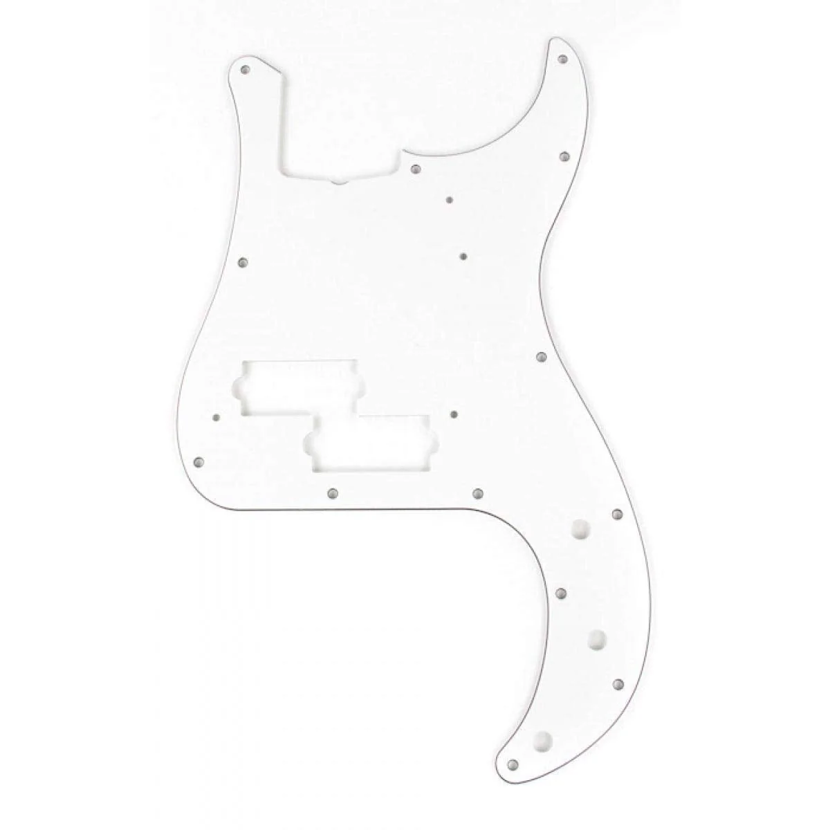 Fender Precision Bass Pickguard, 13 Hole, White, 3-Ply