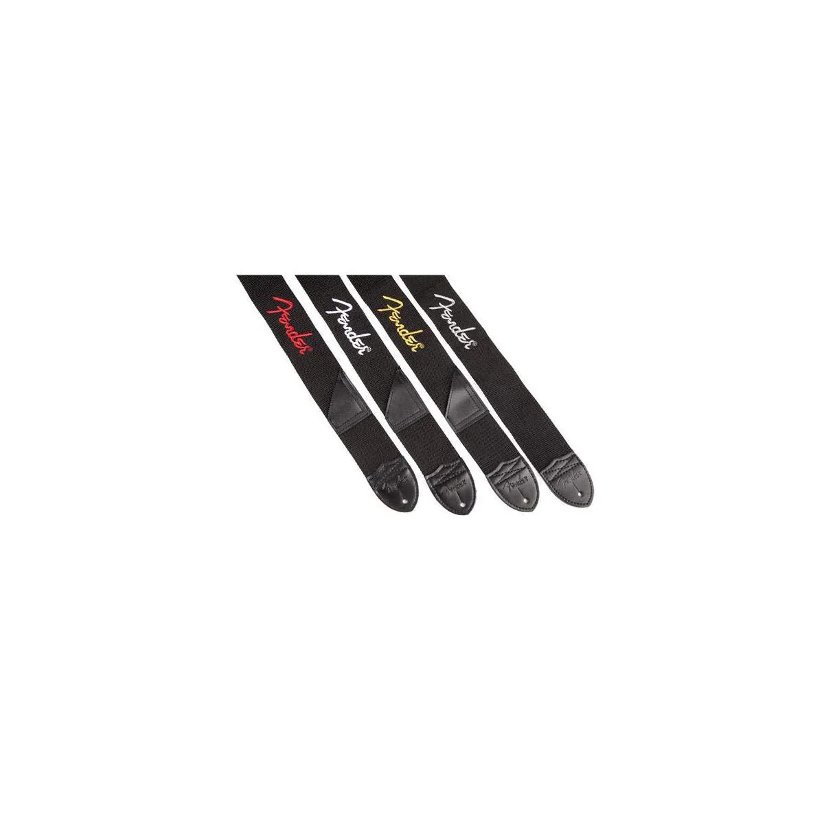 Fender Strap Black With White Logo - Image 3