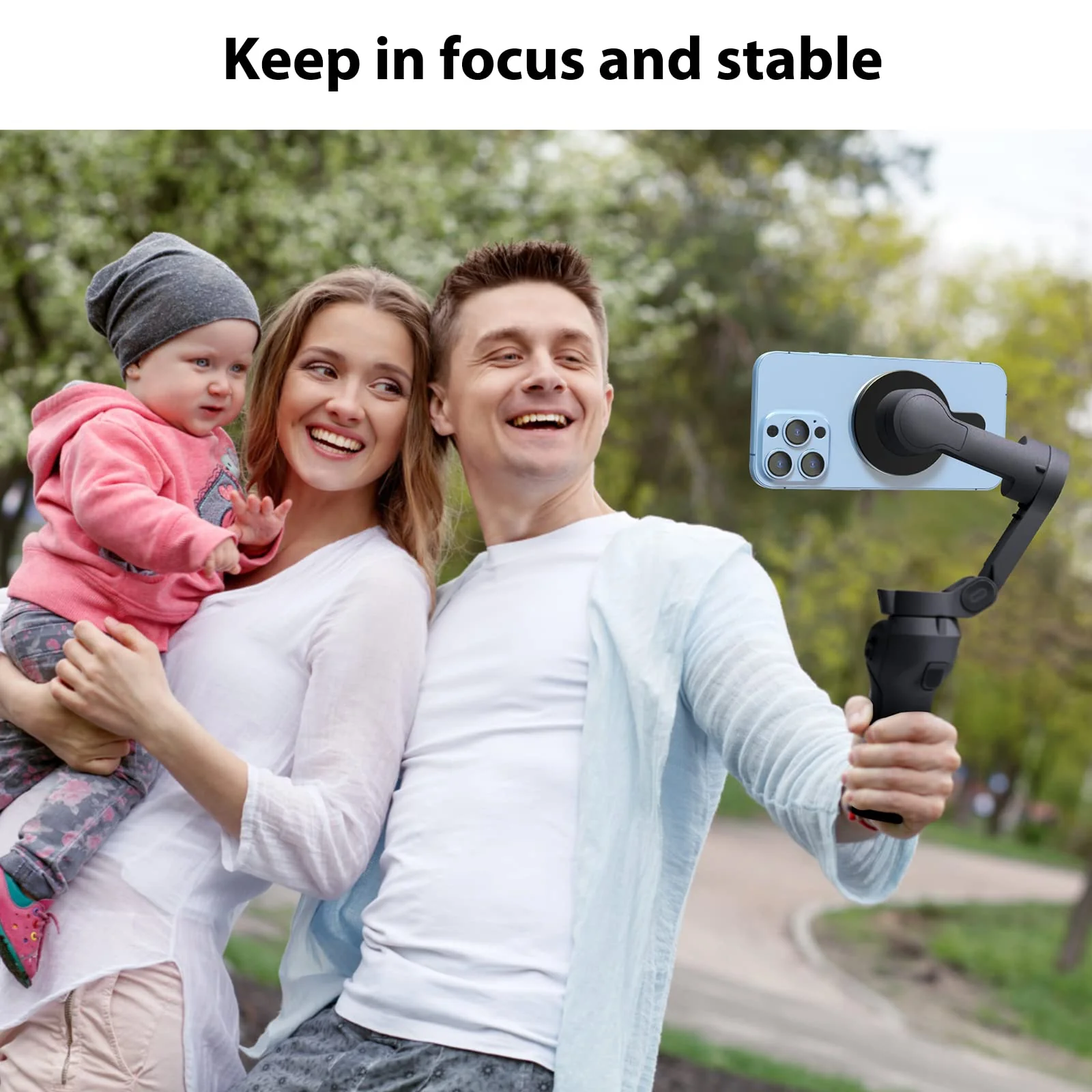 for DJI OM 6 Magsafe Adapter Clamp, Compatible with Gimbal Stabilizer DJI Osmo Mobile 6, Also fits for DJI OM 5 4 SE Black - Image 3