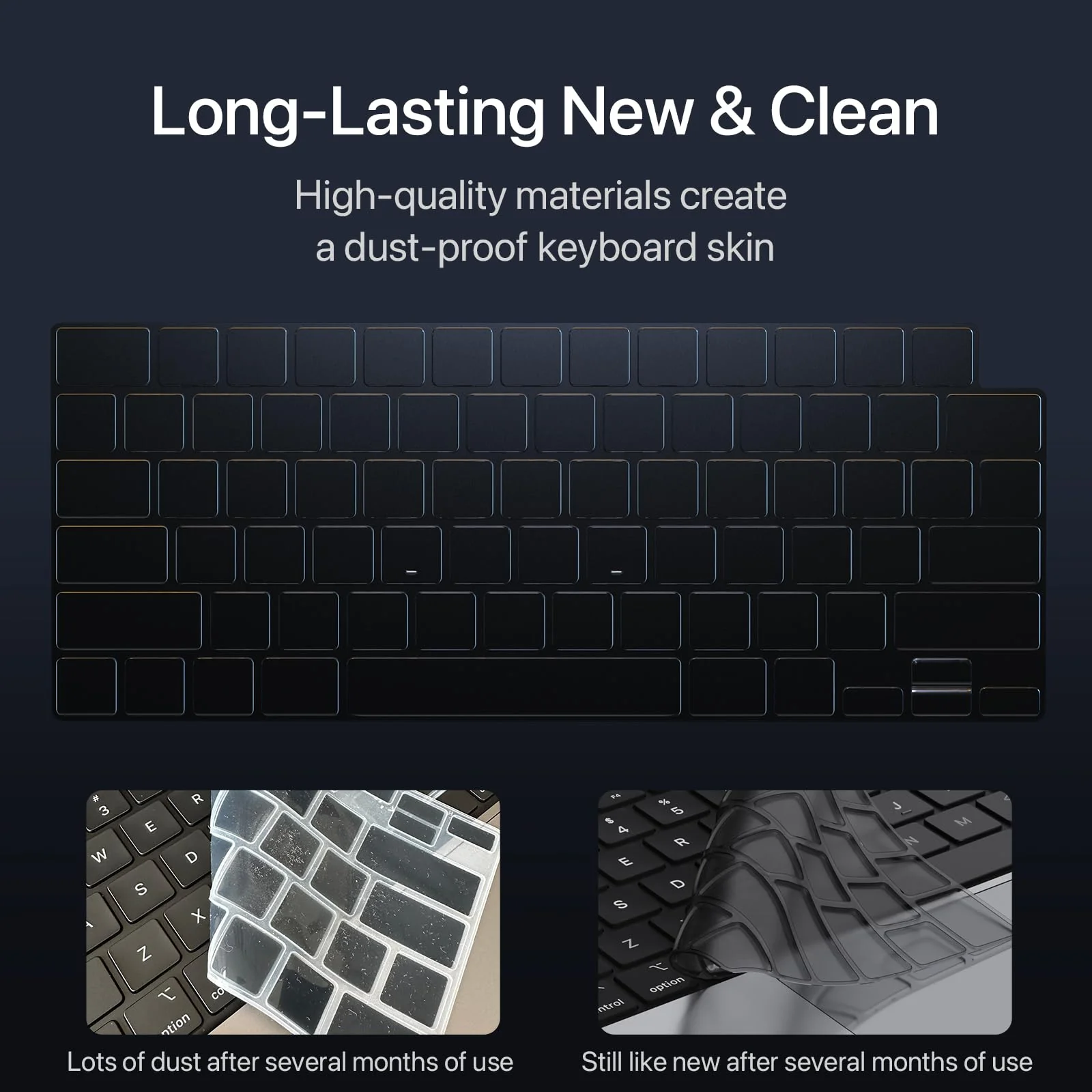 for MacBook Air 15 inch Case M3 M2 2024 2023 New [100% Match Official Color] [Ultra Thin Armor] Hard Shell + Translucent Keyboard Cover for Laptop Model A3114 A2941 - Starlight Clear - Image 8