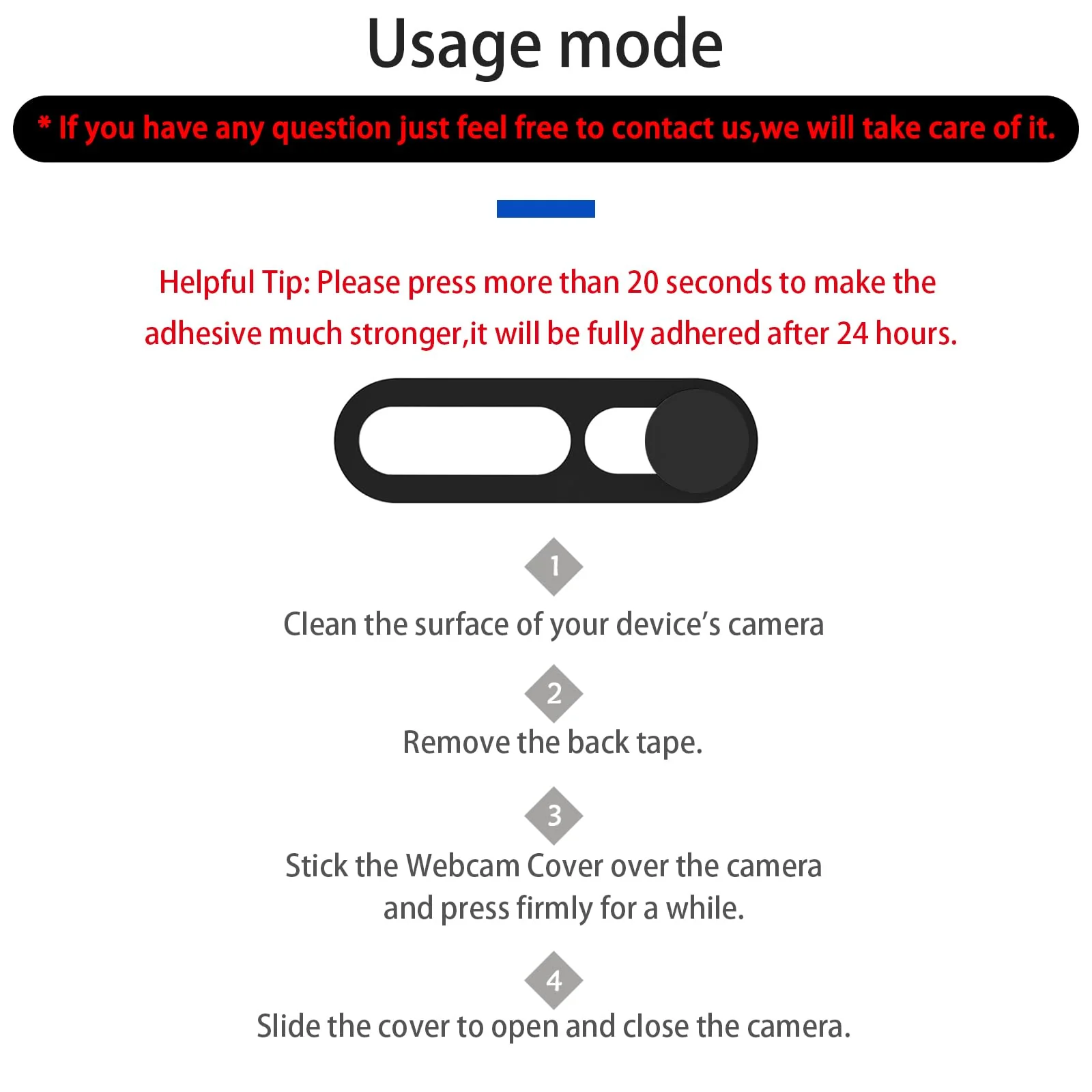 Front Camera Cover,Webcam Cover Compatible for Phone 14Pro/14 Pro Max/15/15Plus/15Pro/15Pro Max,Protect Privacy and Security,Not Affect Face ID, 2 Pack-Black Black - Image 2