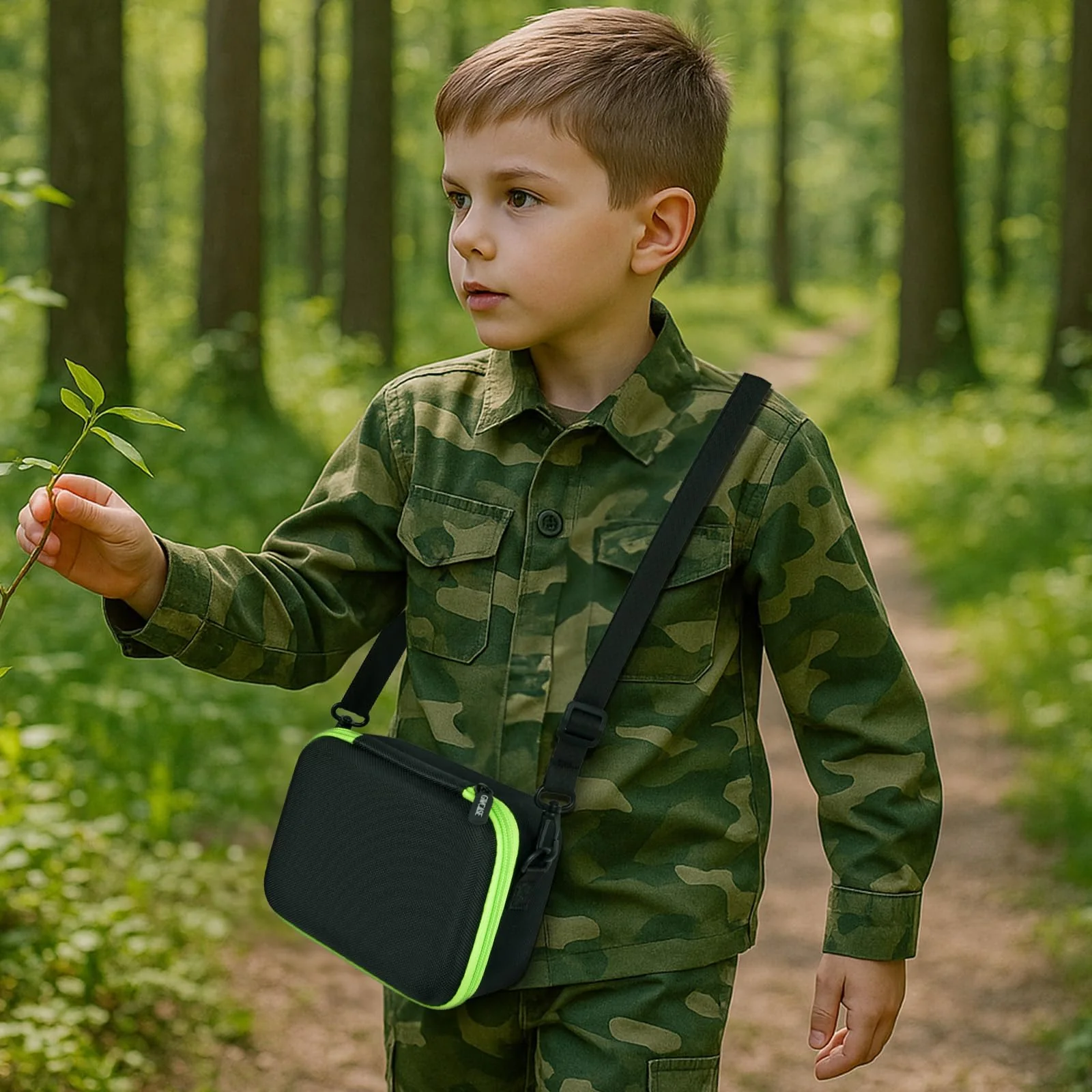 GWCASE Portable Carrying Storage Case Compatible with LeapFrog Magic Adventures Binoculars and Accessories, Protective Organizer Box for Outdoor Travel and Exploration(Bag Only) Black - Image 5