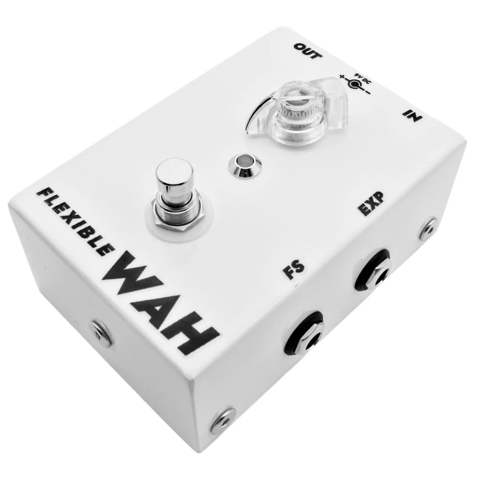 Hand-made Wah Pedal, multi-function wah pedal with EXP/FS Jack, True Bypass, DC 9V, Pedal for Electric Guitar White