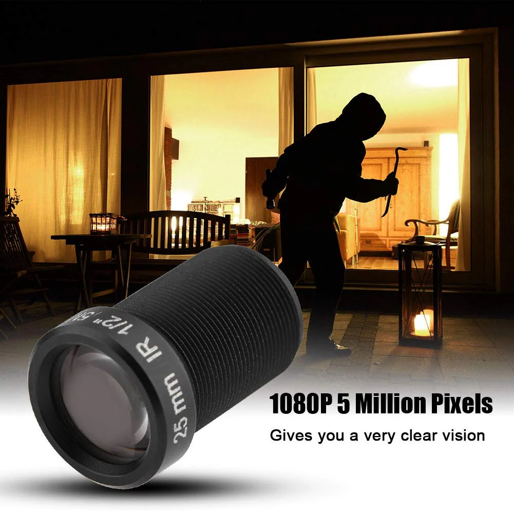 HD CCTV Camera Lens, 5 Million Pixels and 25mm Focal Length Have IR Night Vision Function Universal Compatibility Gives You a 24-Hour Default - Image 2