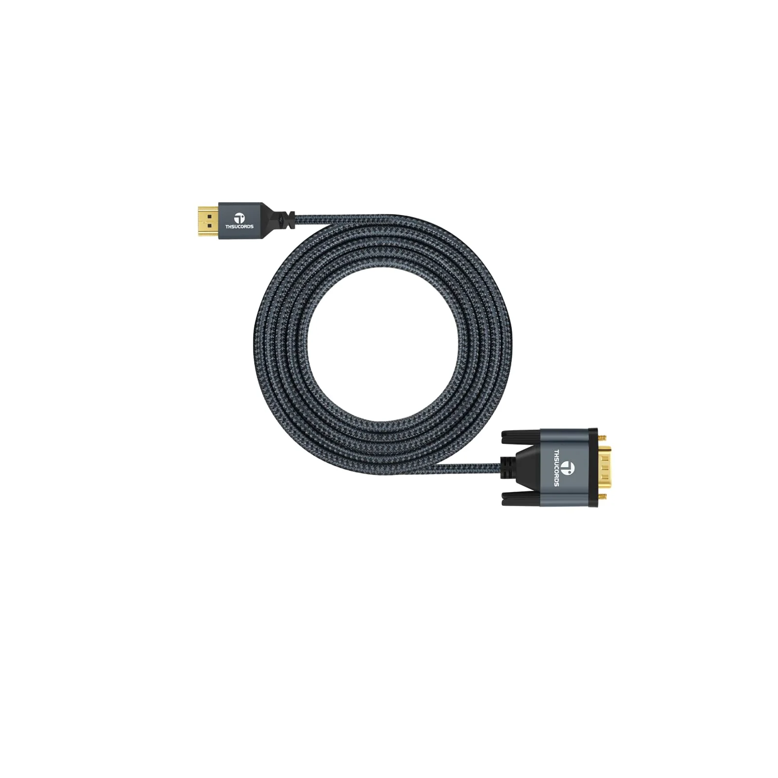 HDMI to VGA Cable 6.6FT. Gold Plated Braided HDMI to VGA Adapter Cable (Male to Male) for Computer, Desktop, Laptop, PC, Monitor, Projector 1-Pack - Image 7