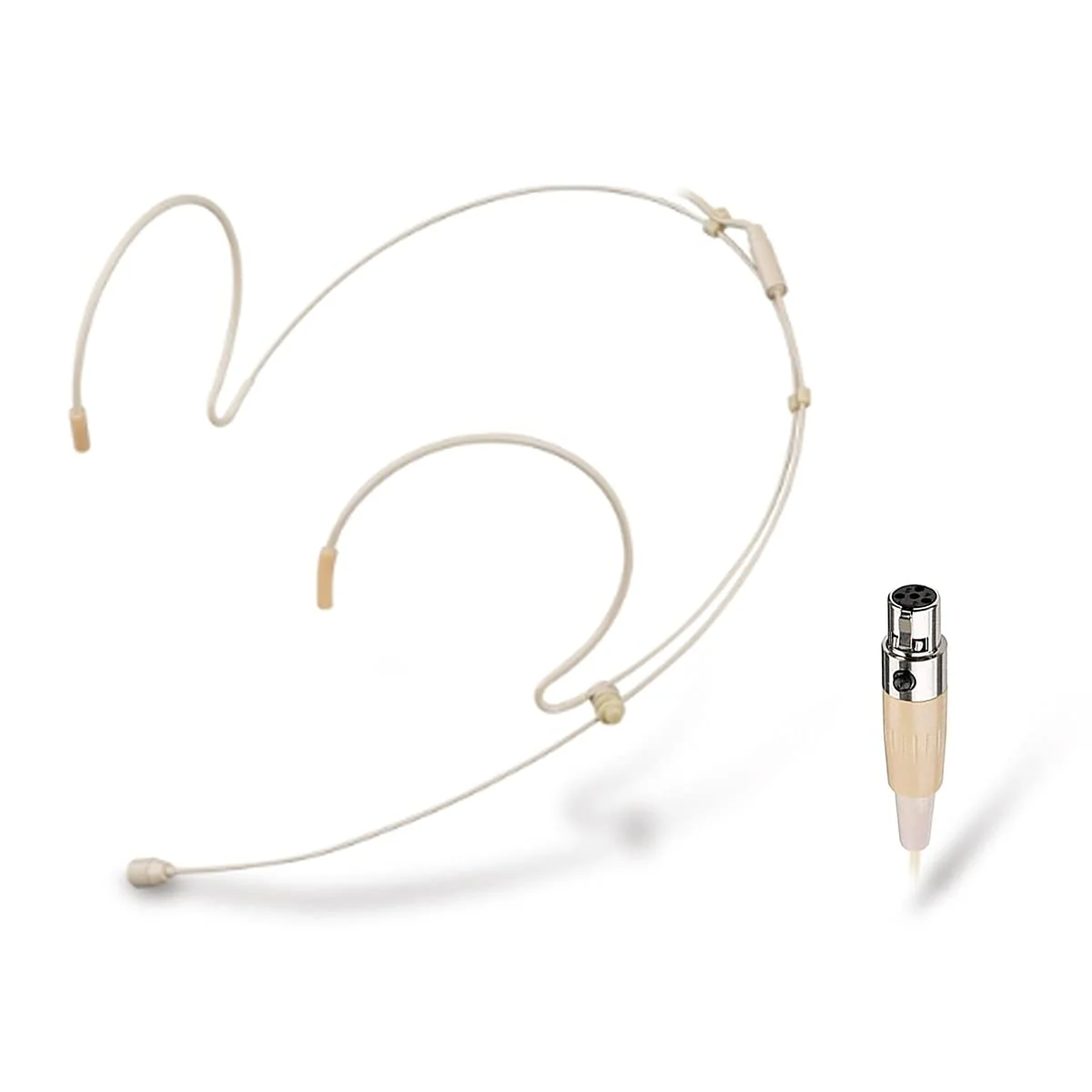 Headset Microphone Double Over Ear Earset Over Ear Headworn Mic Compatible with Shure Wireless System Bodypack Transmitter with 1.2m Cable Windscreen Mini XLR 4 Pin TA4F Plug