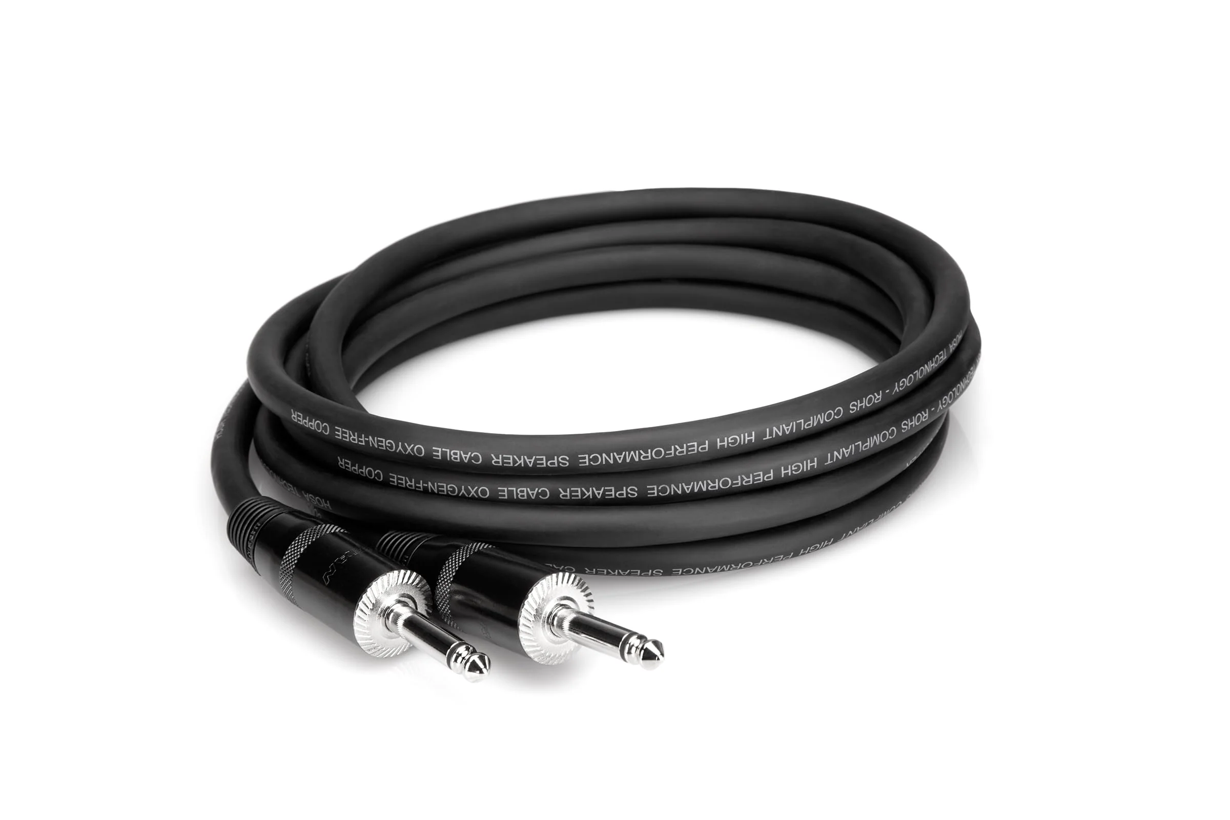 Hosa SKJ-410 Pro Speaker Cable, REAN 1/4 Inch TS to Same, 10 Feet 10-Feet