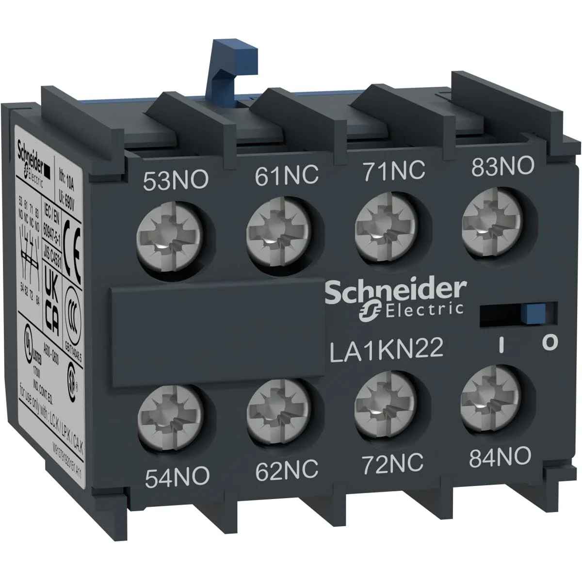 IEC Contact Block, 10A, 2NC, 2NO