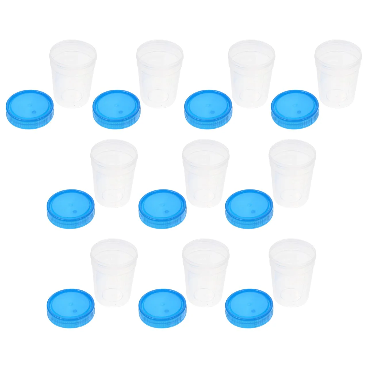 iplusmile 10 Pieces Urine Cups - 120 ml Sample Cup with Screw Lid Urine Sample Cup Urine Sample Cups Bottle with Graduated for Home Laboratory (Random Colour)