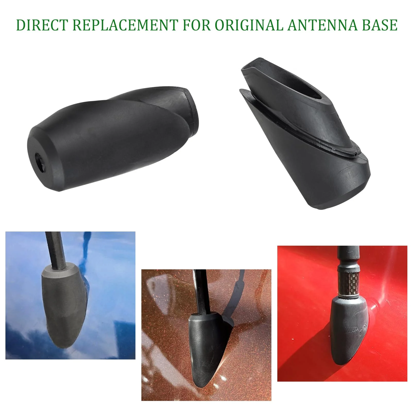 JDMCAR Antenna Ornament Replacement for Toyota Tundra Accessories 2014-2021, 86392-0C030 Tundra Manual Radio Antenna Mounted Base Bezel Black-fits 2014-2021 tundra - Image 3