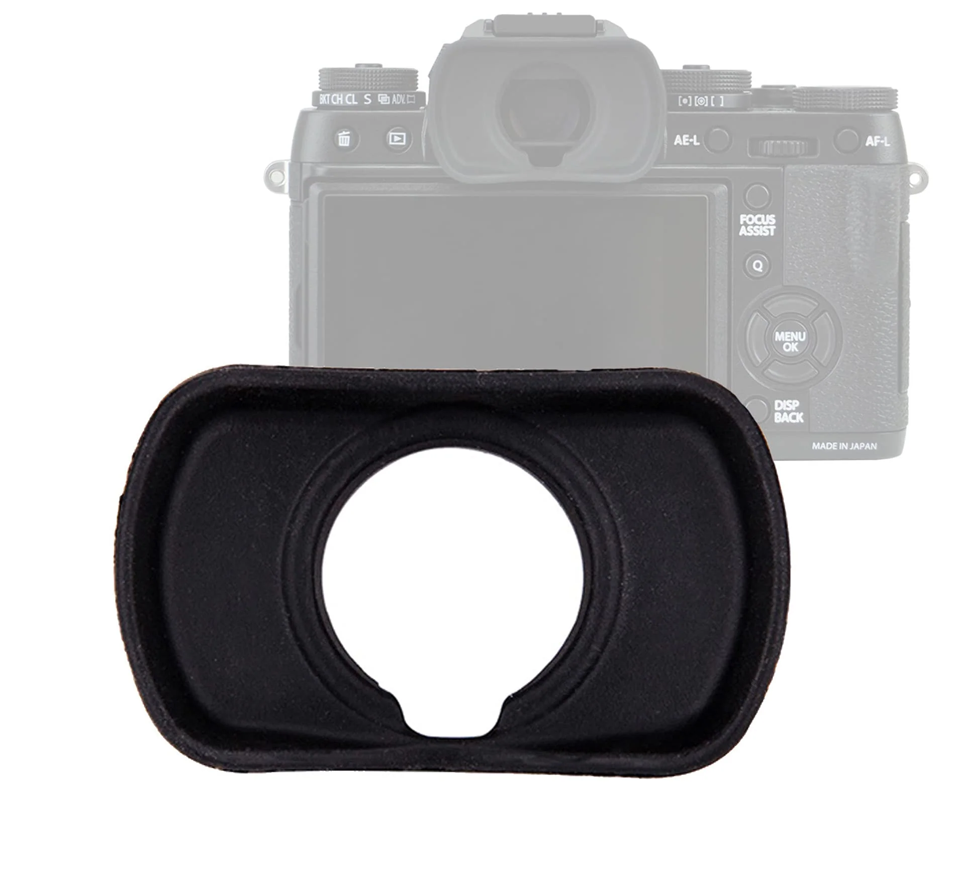 JJC EF-XTL Soft Silicone Eye cup Eyepiece for Fuji XT1 XT2 XT3 XT4 GFX-50S GFX100 X-H1, XT4 Eyecup, XT3 Eyecup, GFX 100, EC-XT L, Compatible with Fujfilm X-T1 X-T2 X-T3 X-T4 GFX-50S GFX100 X-H1 Eyecup for Fuji XT1 XT2 XT3 XH1 FX-50S