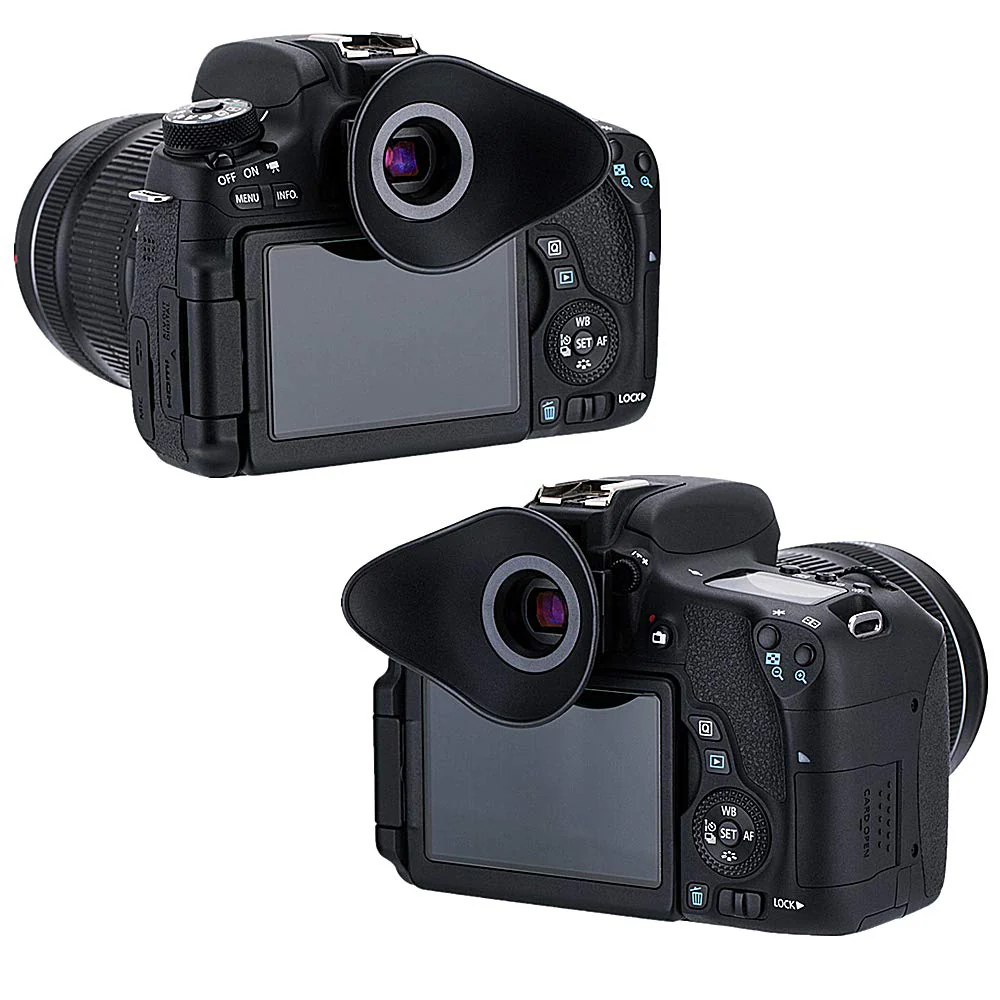 JJC Eyecup Eyepiece Viewfinder for Canon EOS 6DM2 6D 5DM2 5D 90D 80D 77D 70D 60Da 850D 800D 760D 750D 700D 1500D 1300D 1200D Rebel T8i T7i T6s T6i T5i T7 T6 T5 T4i T3i SL2 Replace Canon Eye Cup EB Ef - Image 3