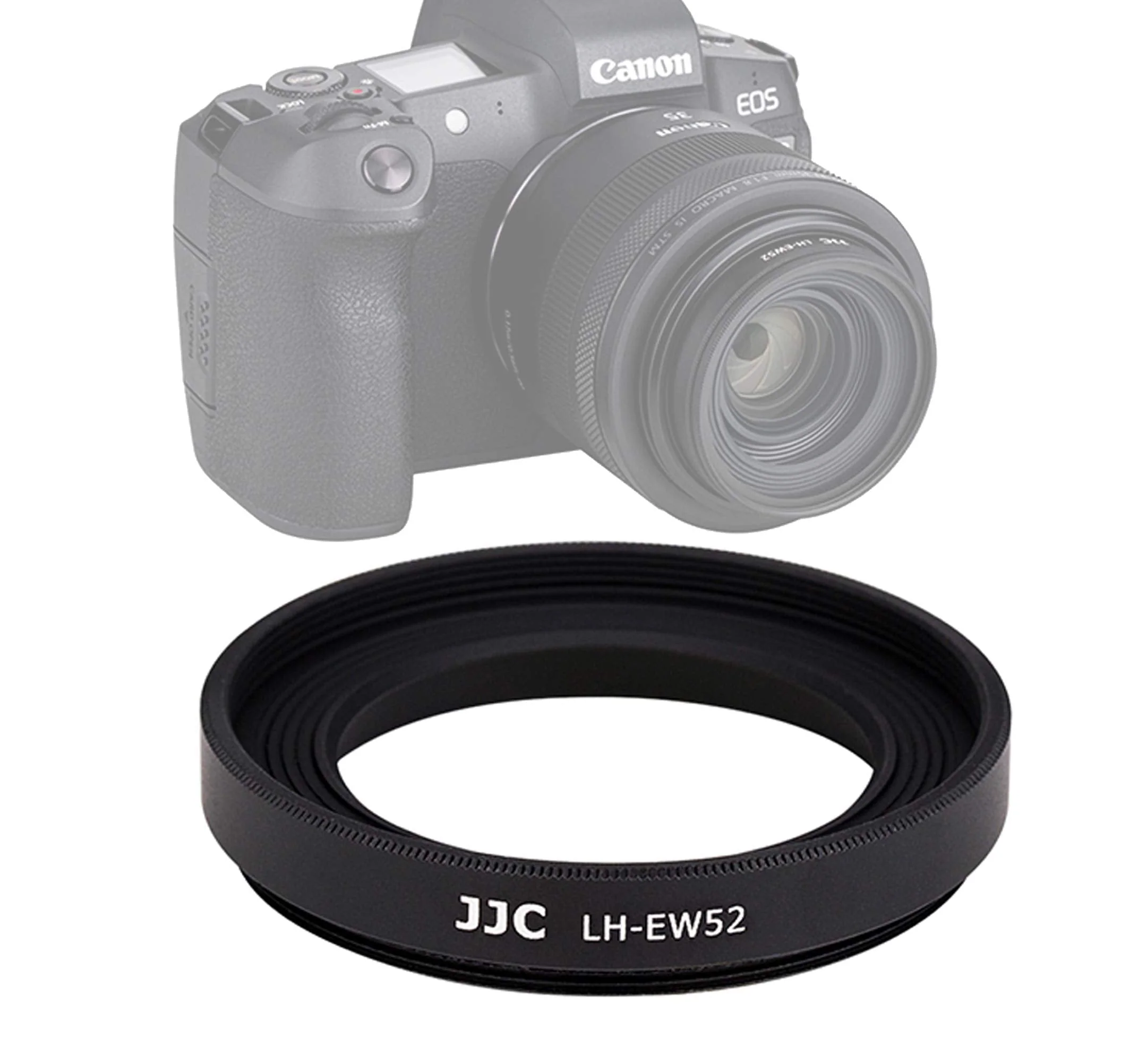 JJC LH-EW52 Metal Screw-in Lens Hood, Compatible with Canon RF 35mm f1.8 Macro IS STM Lens, Replacement for EW-52 For Canon RF 35mm f1.8
