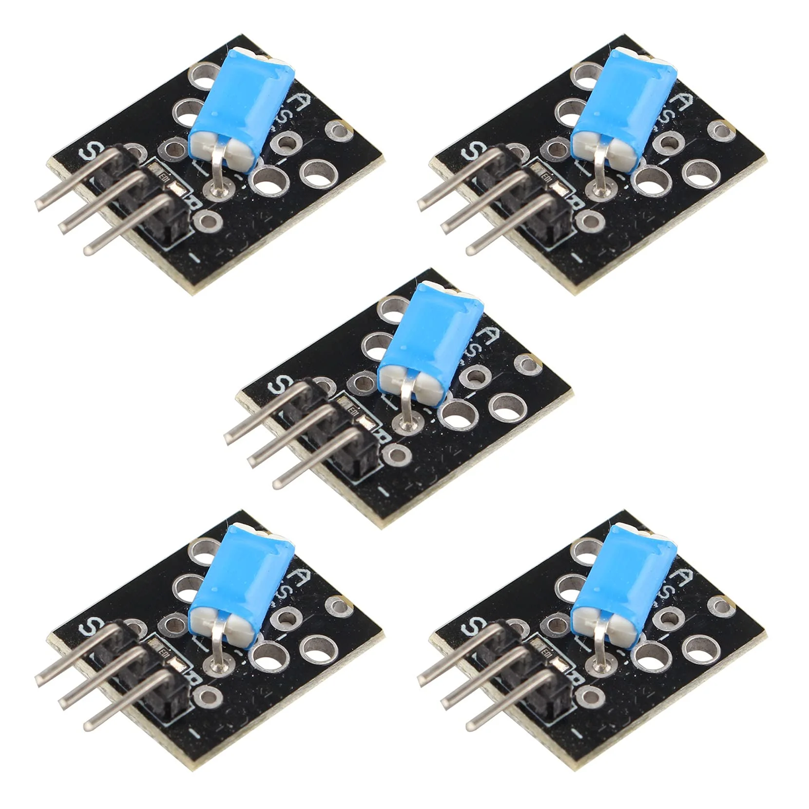 Jopto KY-020 Tilt Switch Sensor Module KY-020 Tilt Switch Shake Shock Sensor Shake Sensor Pack of 5