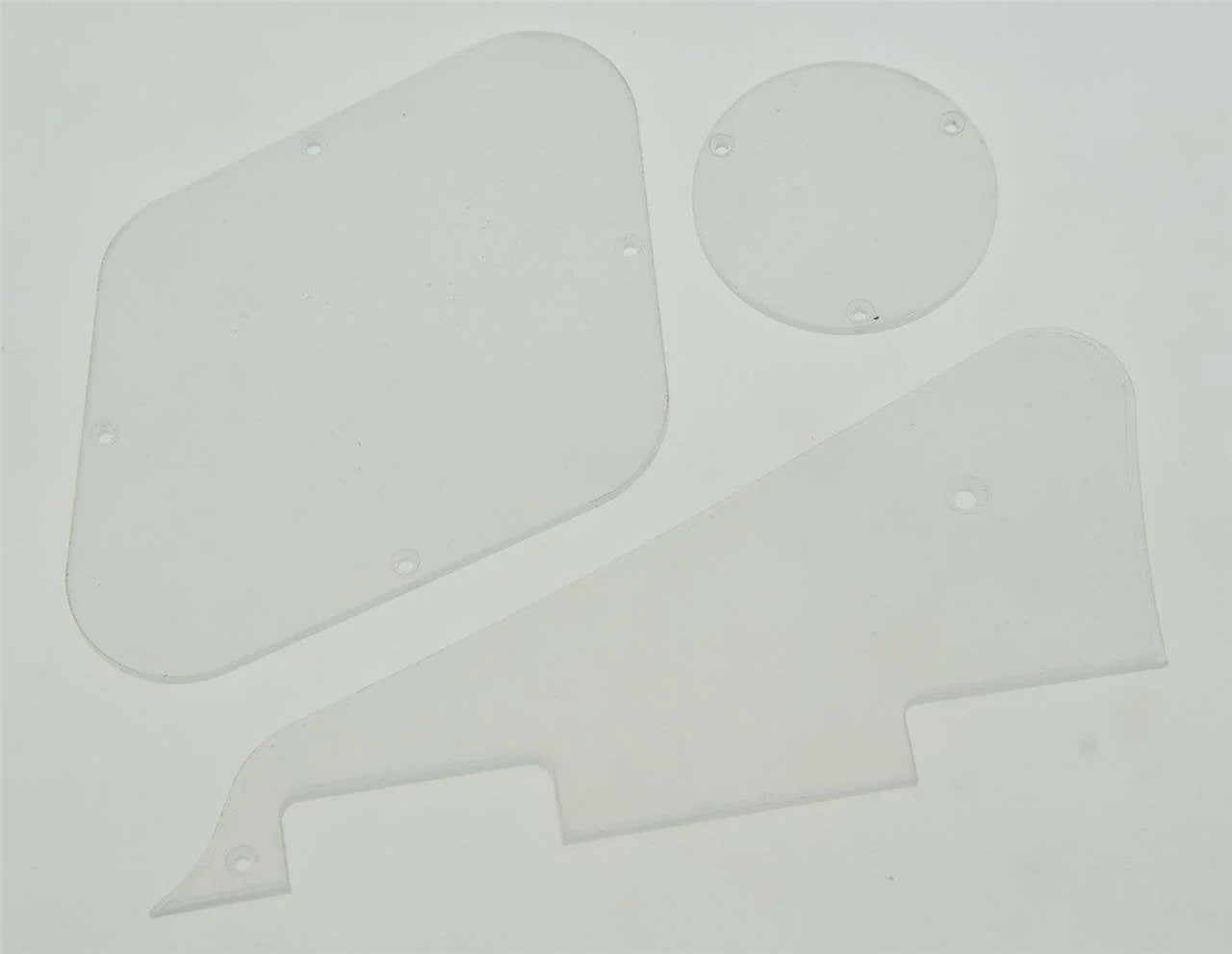 KAISH Clear LP Pickguard Back Plate Transparent Switch Cavity Covers for Epi Les Paul