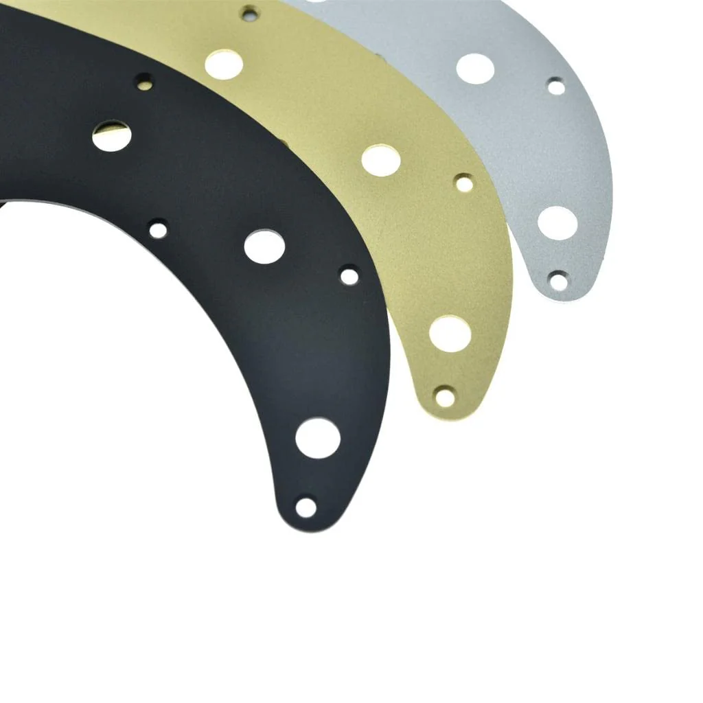 KAISH Matte Aluminium Precision Bass Style Pickguard Metal Anodized P Bass Pick Guard Scratch Plate for American/Mexican Precision P Bass Matte Gold - Image 6