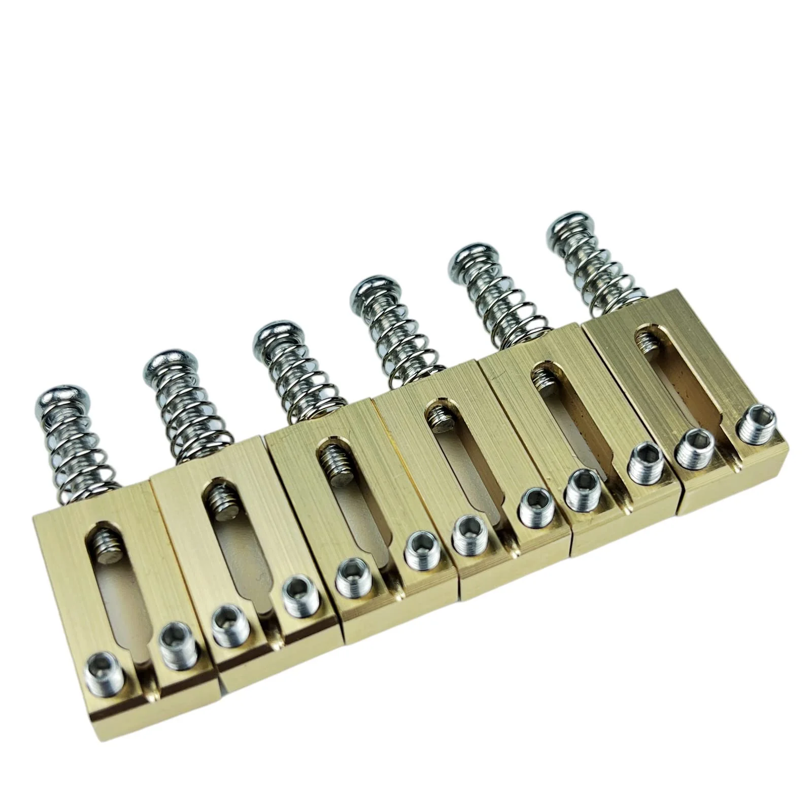 Kaynes 6PCS 10.8mm Guitar Bridge Saddles – Brass Tremolo Bridges Saddle for Fender Telecaster Tele TL Stratocaster Strat ST Style Electric Guitar Replacement (10.8MM)