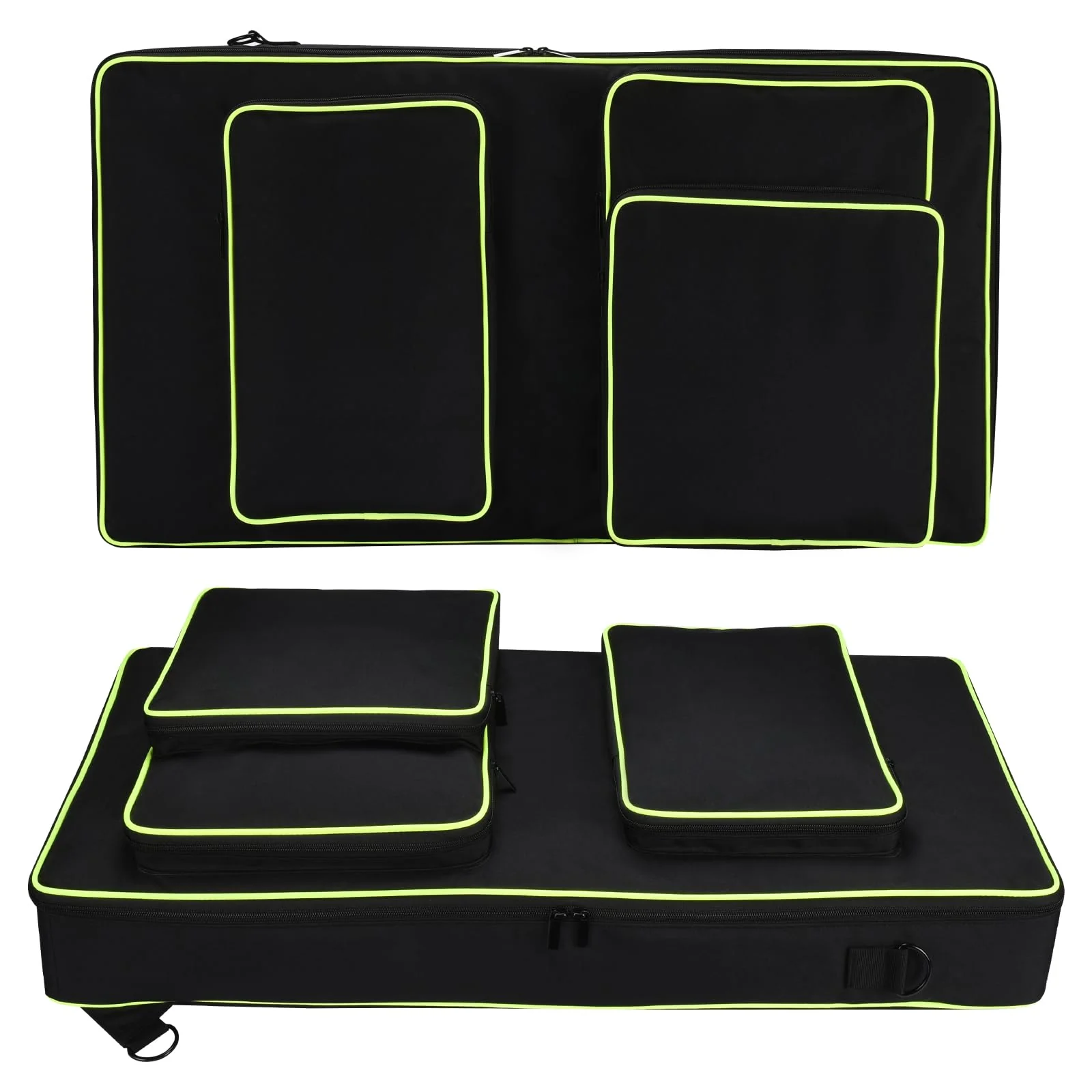 Large capacity DJ storage case for Alpha Theta DDJ-GRV6/Pioneer DDJ FLX10/DDJ 1000/DDJ 1000SRT, Multi-functional storage bag for Outdoors Party Bar DDJ Flx10 Case