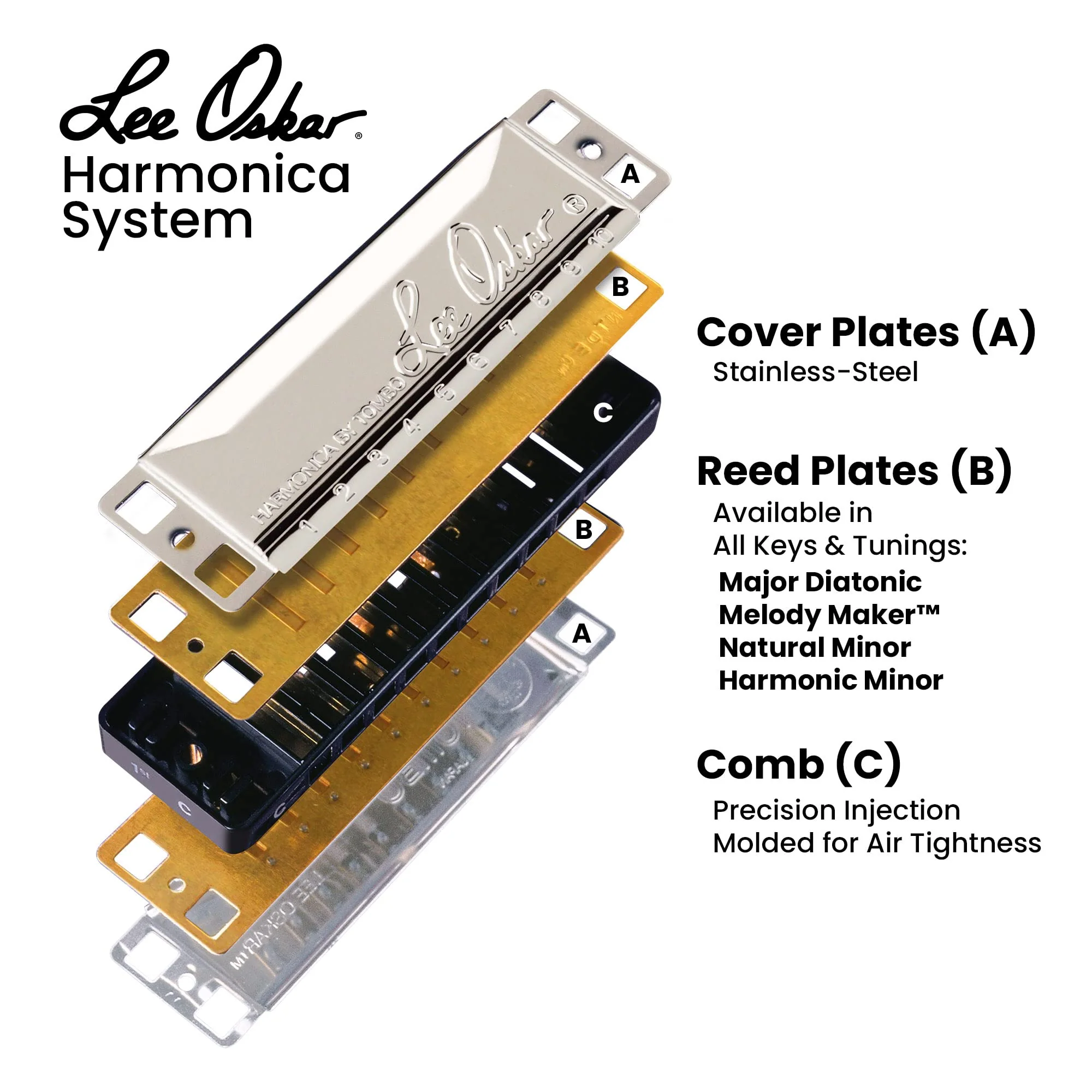 Lee Oskar Harmonica, Melody Maker Key of G Melody Maker™ - Key of G - Image 6