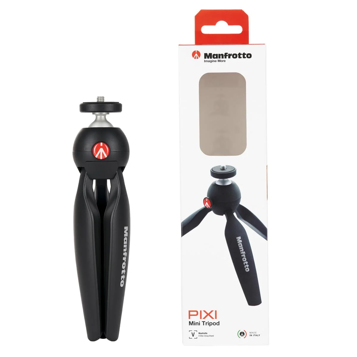 Manfrotto PIXI Mini Aluminum Table Top Tripod, Black - Image 5
