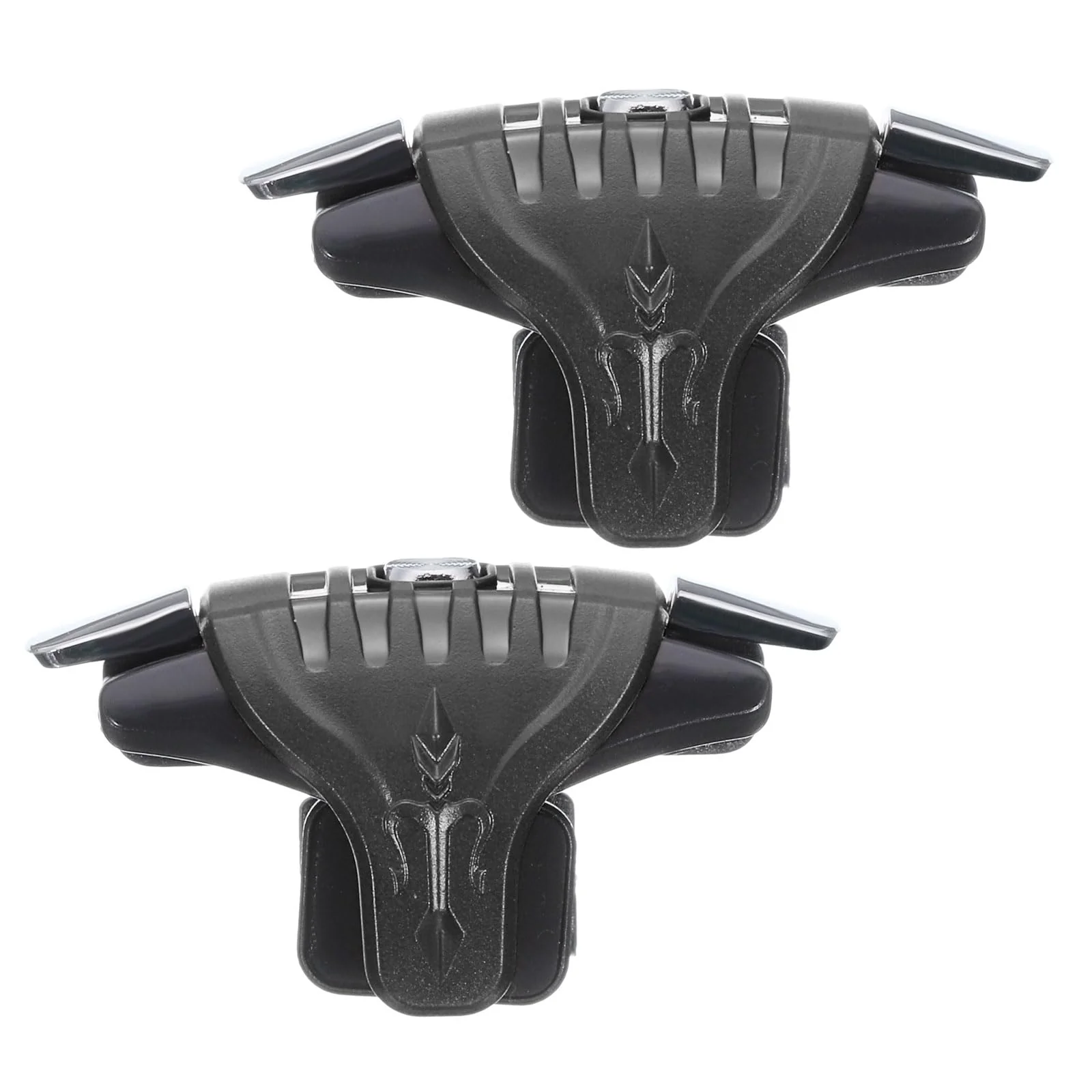 MECCANIXITY Gaming Trigger Mobile Game Controller 1 Pair Double Side Fire Keys Shooter Sensitive Black for 4.7-6.5 Inch Cell Phone