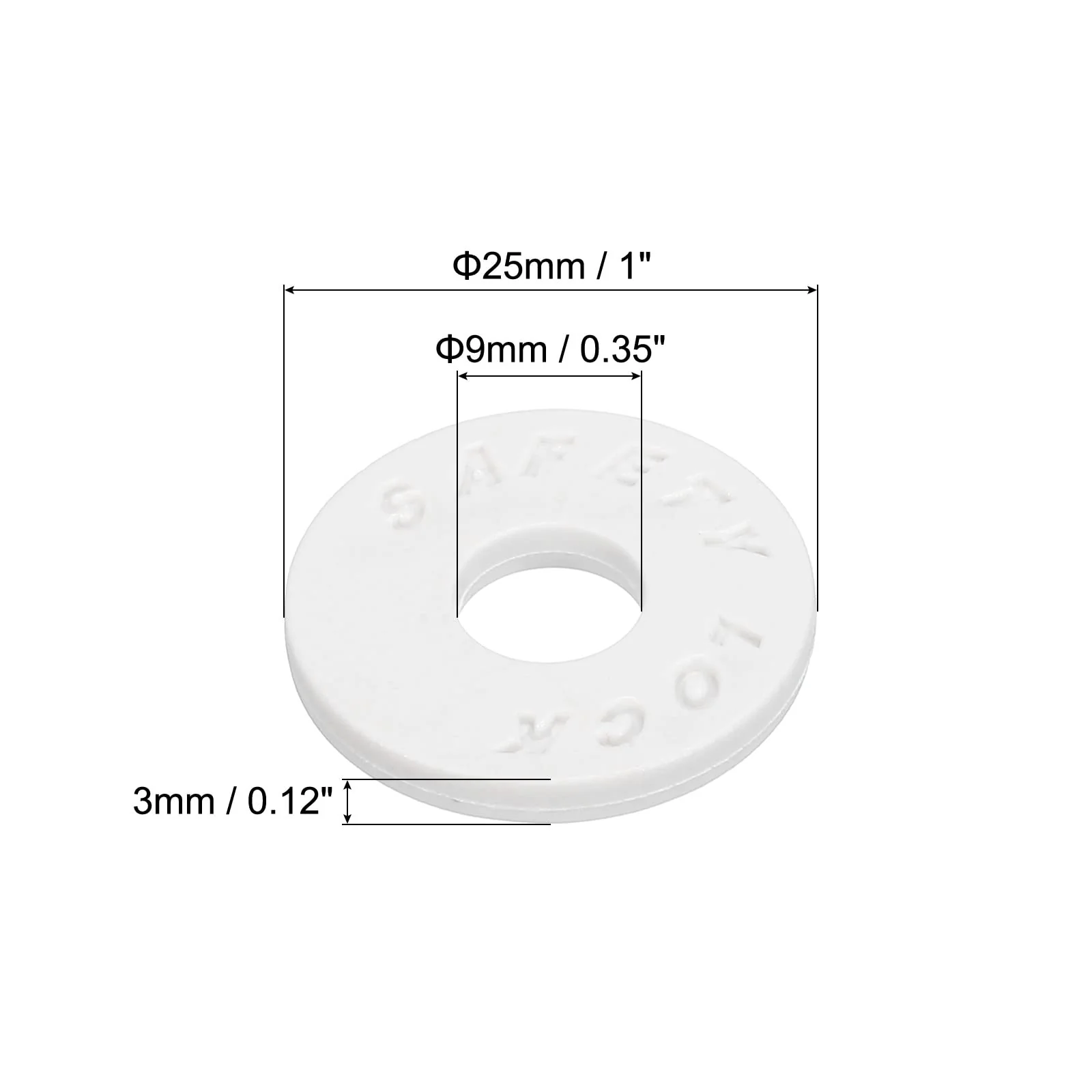 MECCANIXITY Strap Blocks Silicone Rubber Strap Block White, for Guitar Strap Button, Pack of 4 - Image 2