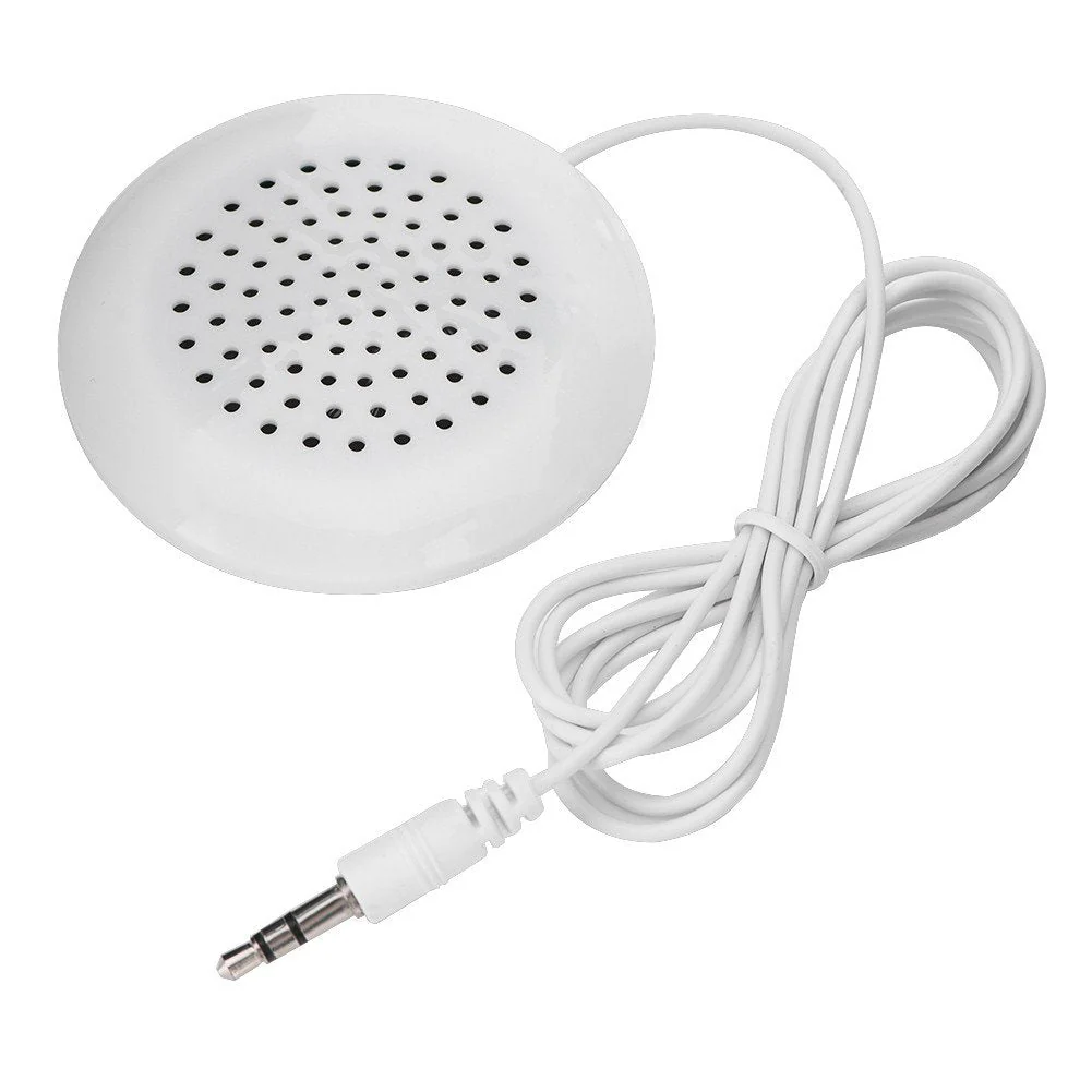 Mini Speaker, Portable 3.5mm Plug Stereo Pillow Speaker Laptop Speakers Wired for MP3 MP4 Player Mobile Phone FBK